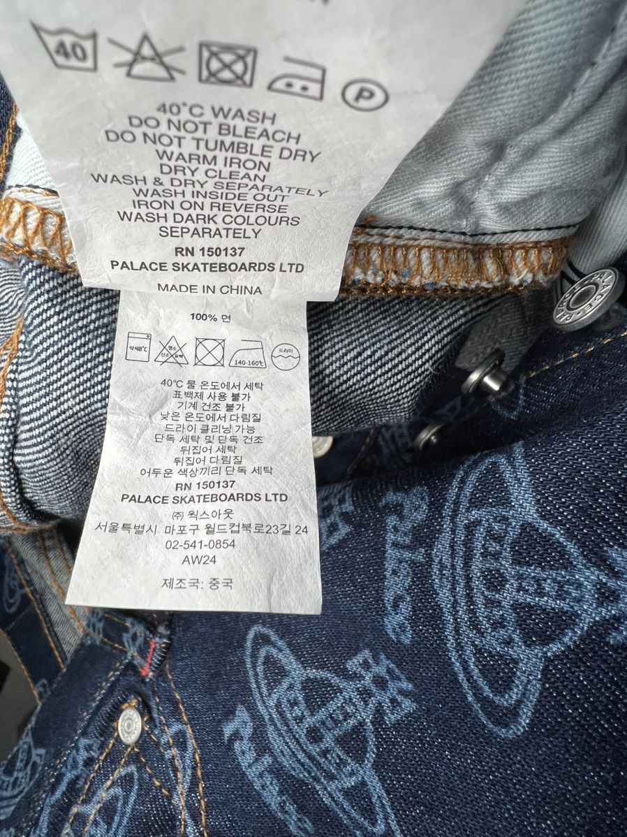 Palace × Vivienne Westwood Vivienne Westwood x Palace Logo Denim Jeans Size US 28 / EU 44 - 13 Thumbnail