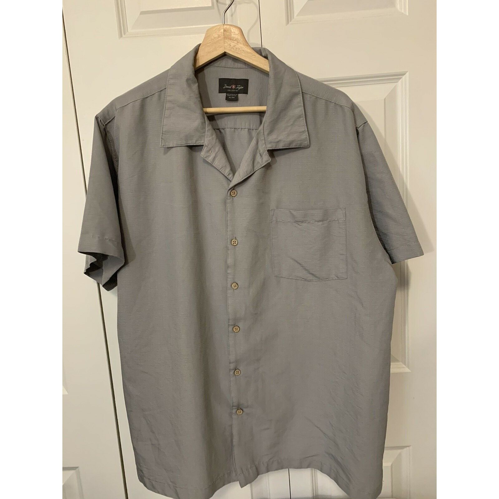 David Taylor David Taylor Collection Men's Sz XL Button Up Camp Shirt NIC Size US XL / EU 56 / 4 - 4 Thumbnail