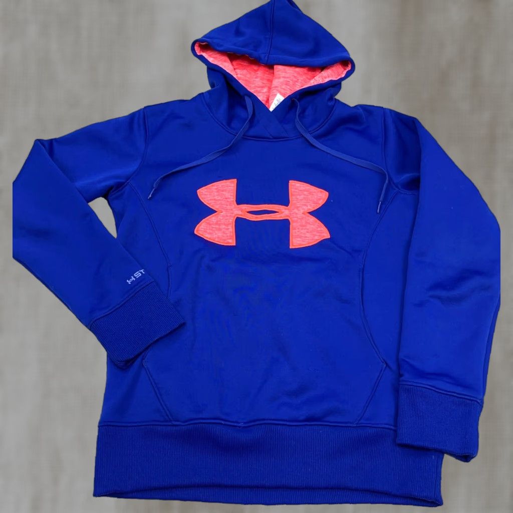 Under Armour Under Armour Hoodie Women XS Blue Pink Sweatshirt Sweater Loose Cold Gear Size XS / US 0-2 / IT 36-38 - 1 Thumbnail