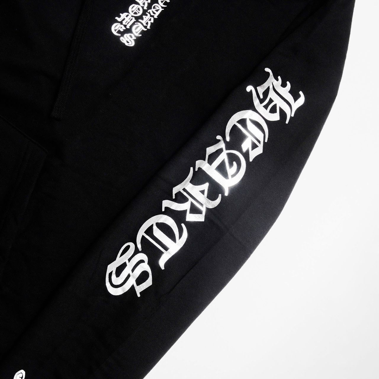 Chrome Hearts CHROME HEARTS 1988 VERTICAL LOGO SILVER HOODIE BLACK Size US XL / EU 56 / 4 - 6 Thumbnail