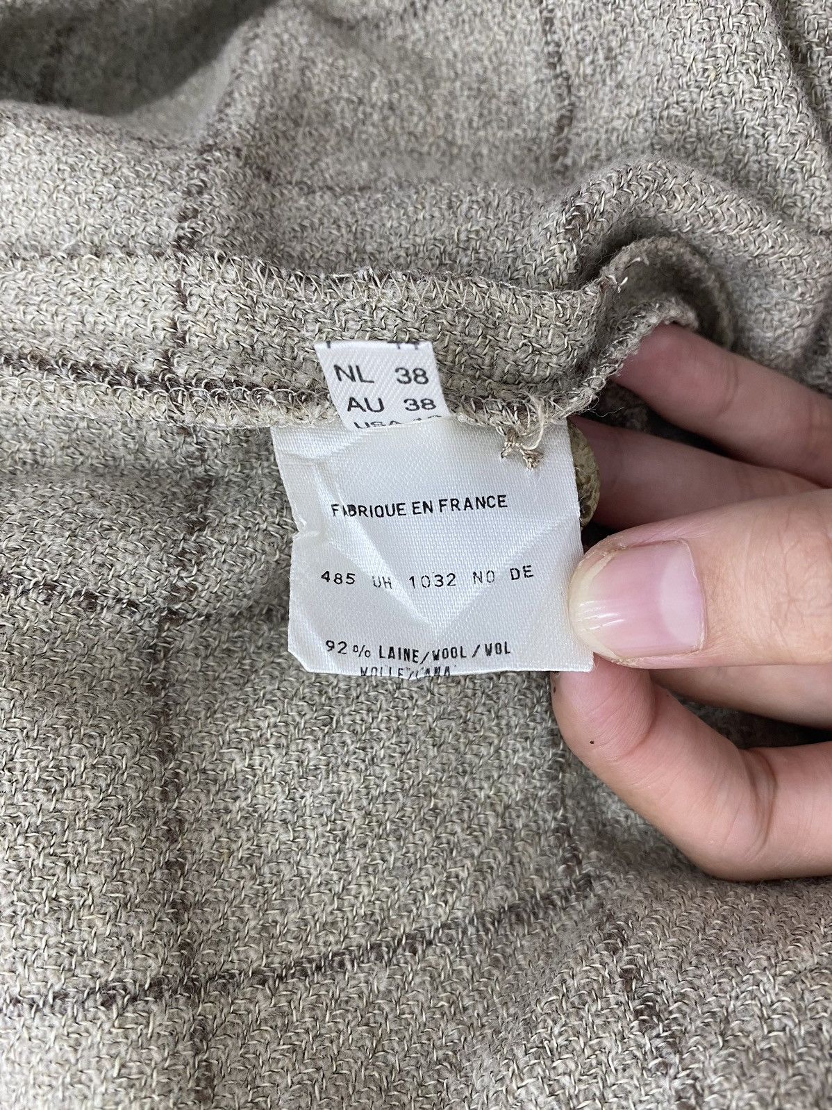 Other LES CHEMINS BLANCS France Brand Check Tartan Multi Pocket Size US L / EU 52-54 / 3 - 5 Thumbnail