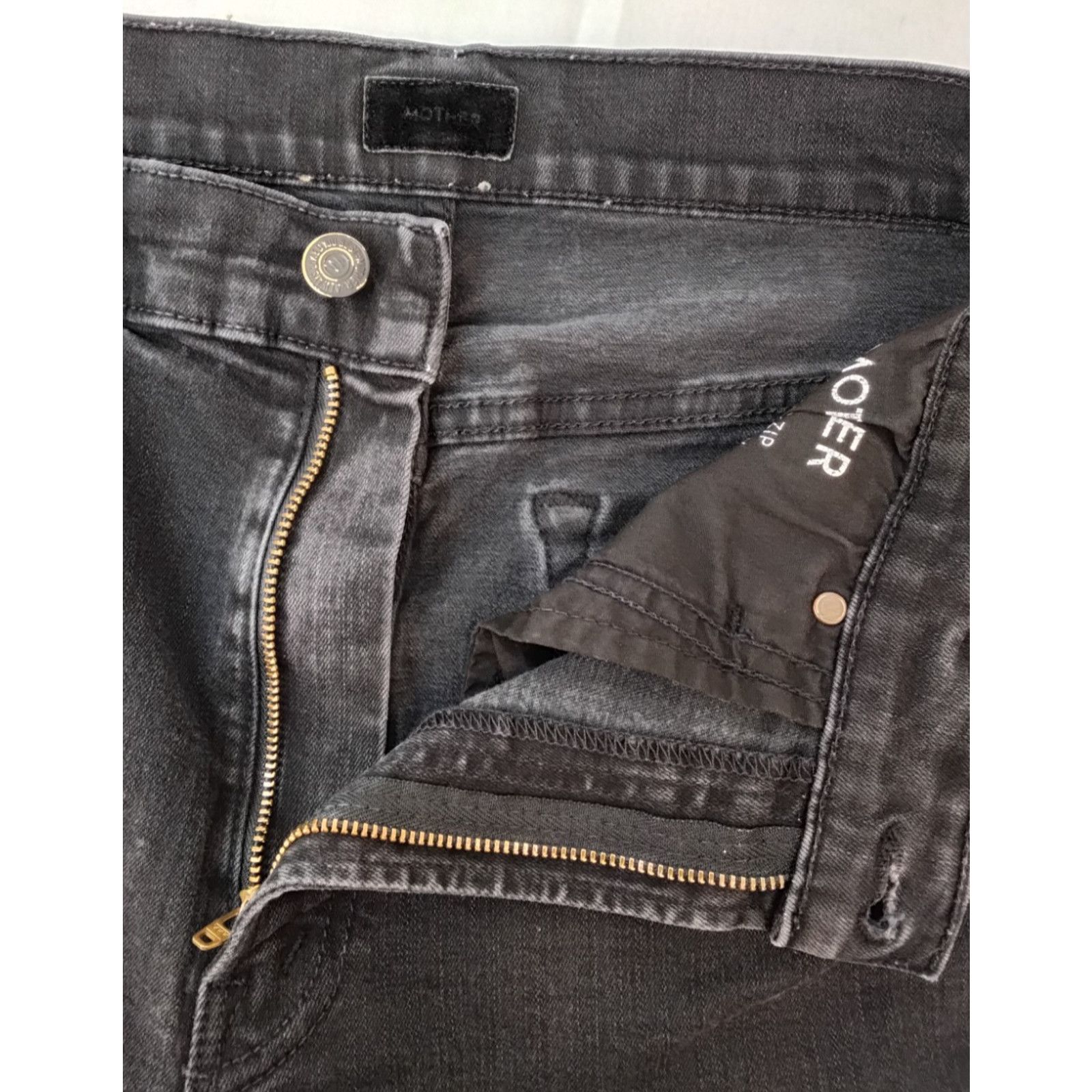 MOTHER Mother The Stunner Ankle Step Fray Jeans Women's 28 Black Size 28" / US 6 / IT 42 - 10 Thumbnail