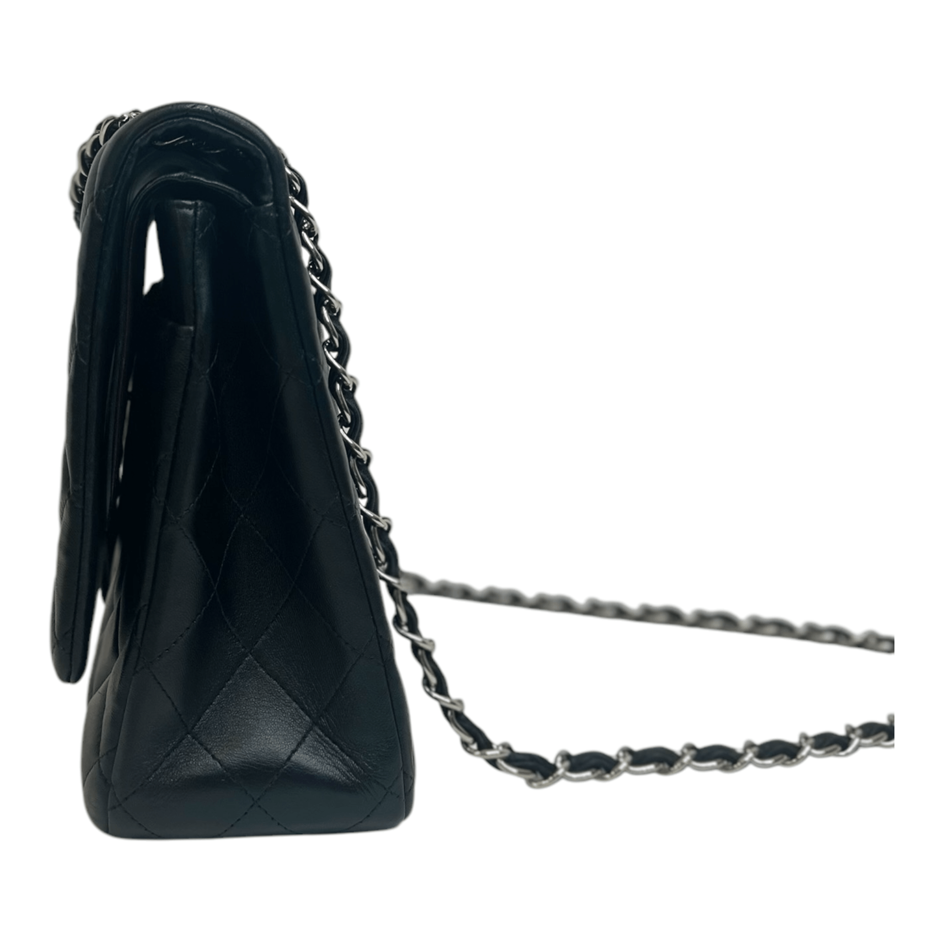 Chanel Chanel Black Lambskin Quilted Maxi Double Flap Size ONE SIZE - 4 Thumbnail