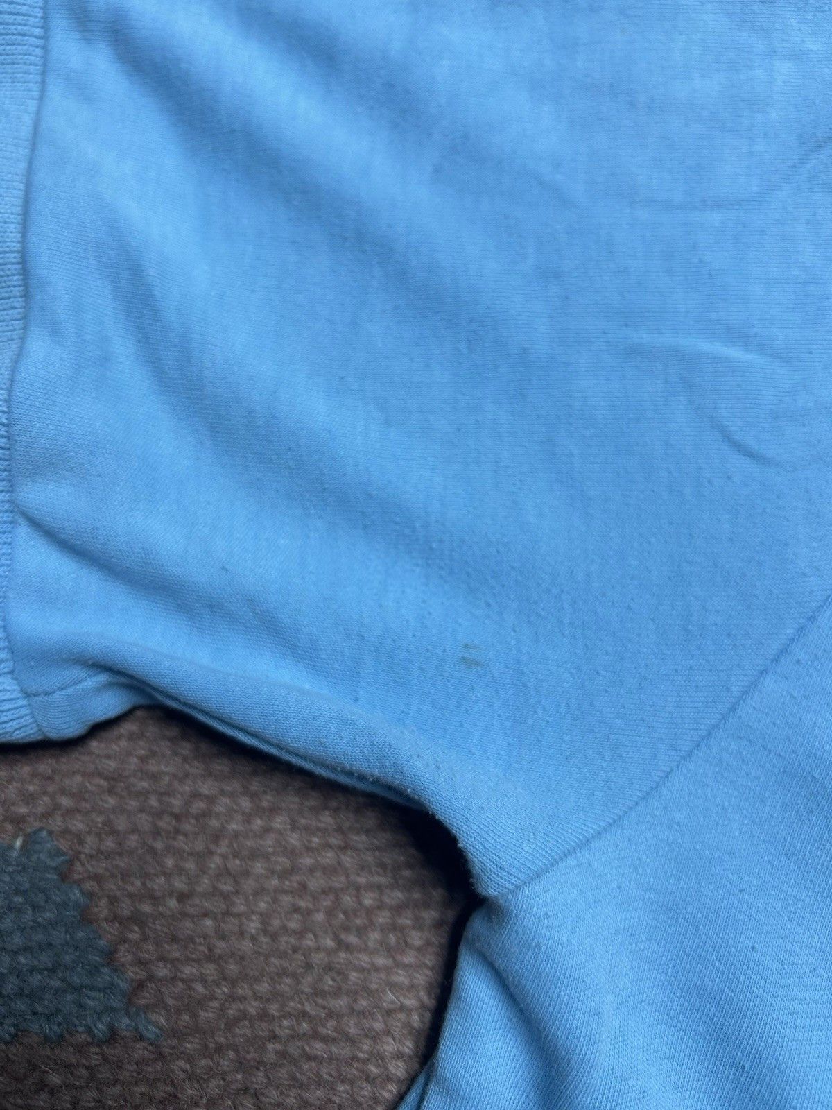 Vintage Vintage 80s polo shirt light blue soft poly cotton medium Size US M / EU 48-50 / 2 - 6 Thumbnail