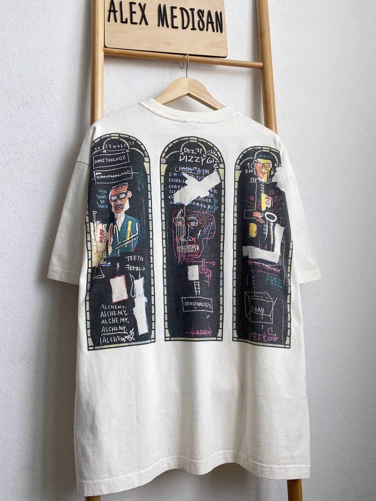 H&M × Jean-Michel Basquiat × Who Decides War WHO DECIDES WAR x BASQUIAT x H&M RELAXED FIT COTTON T-SHIRT Size US XL / EU 56 / 4 - 12 Thumbnail
