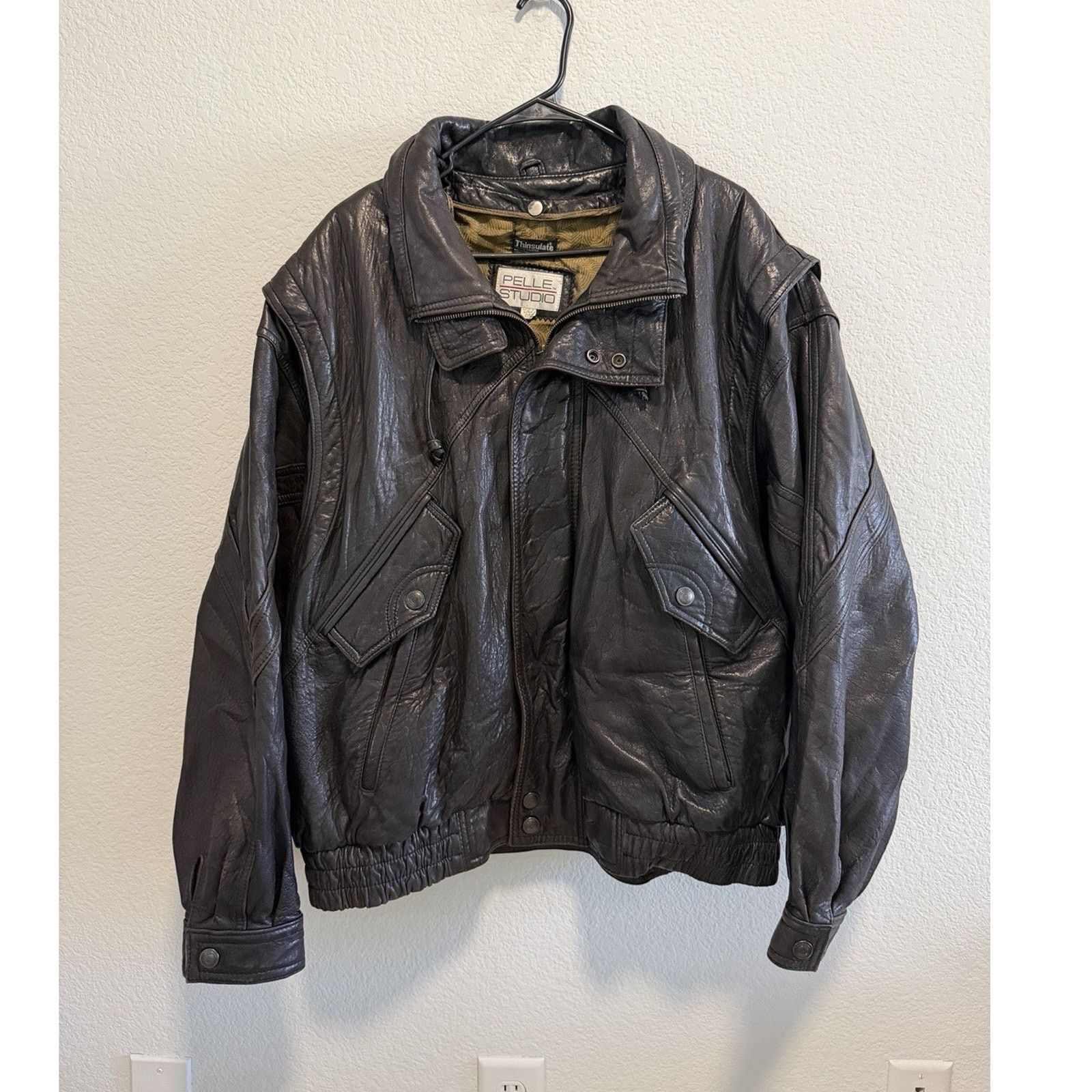 Pelle Pelle NEW PELLE PELLE 35TH ANN. BLACK PANTHER LEATHER JACKET 