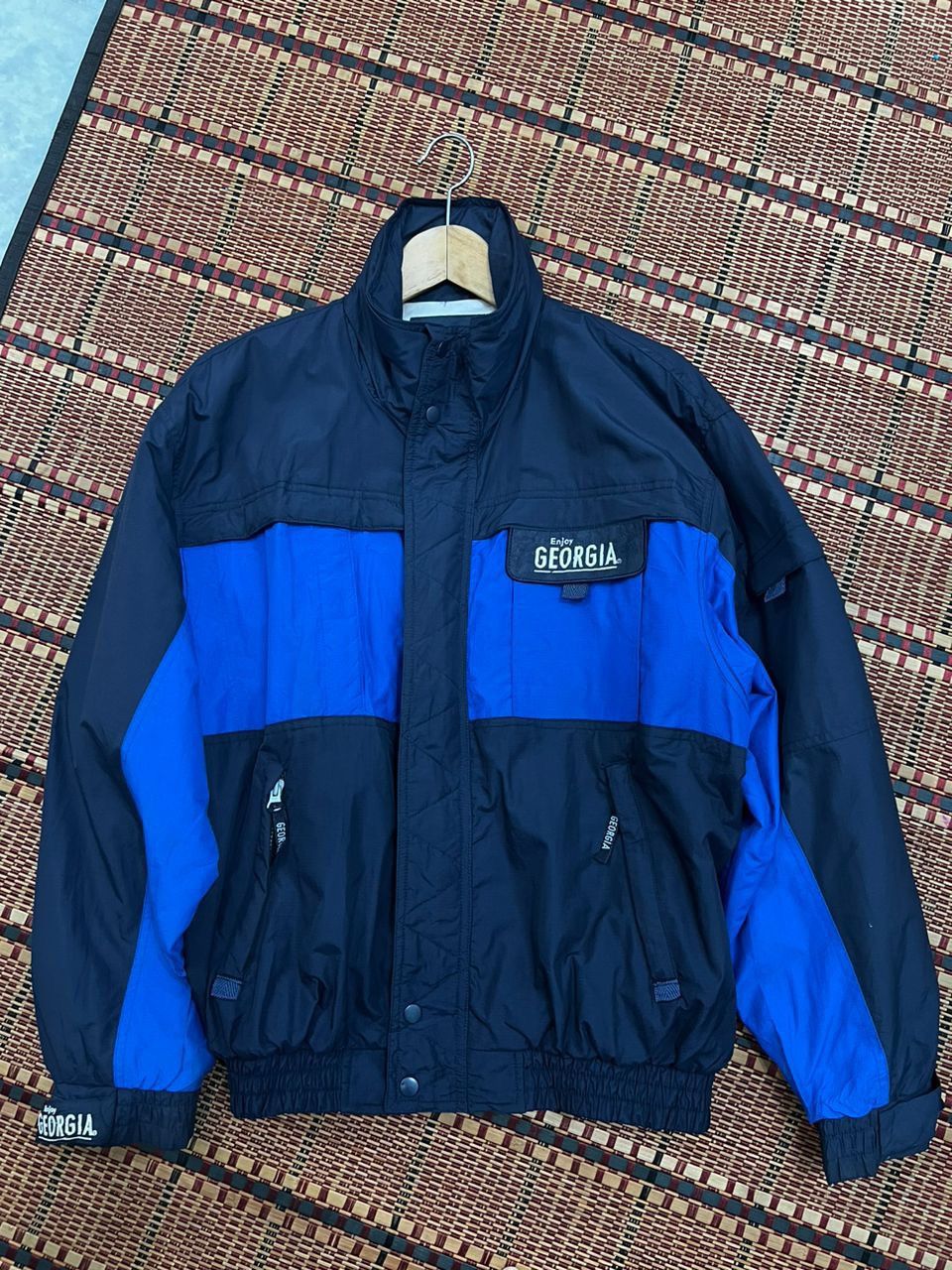 Vintage Enjoy Georgia Coffee Bomber Jacket Size US L / EU 52-54 / 3 - 7 Thumbnail