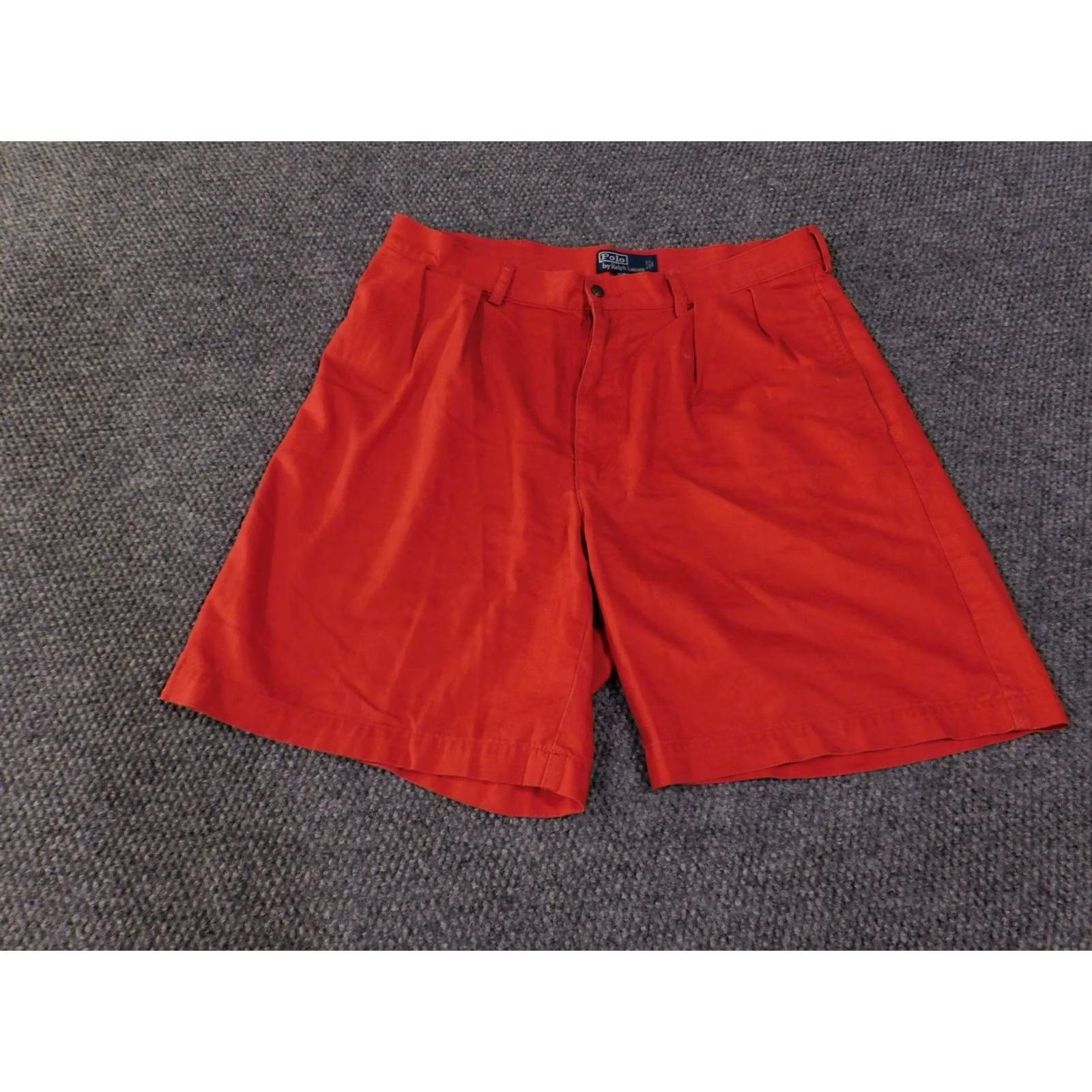 Polo Ralph Lauren Polo Ralph Lauren Shorts Mens 36 Red Tyler Classic Chino Pleated Casual Shorts Size US M / EU 48-50 / 2 - 2 Thumbnail