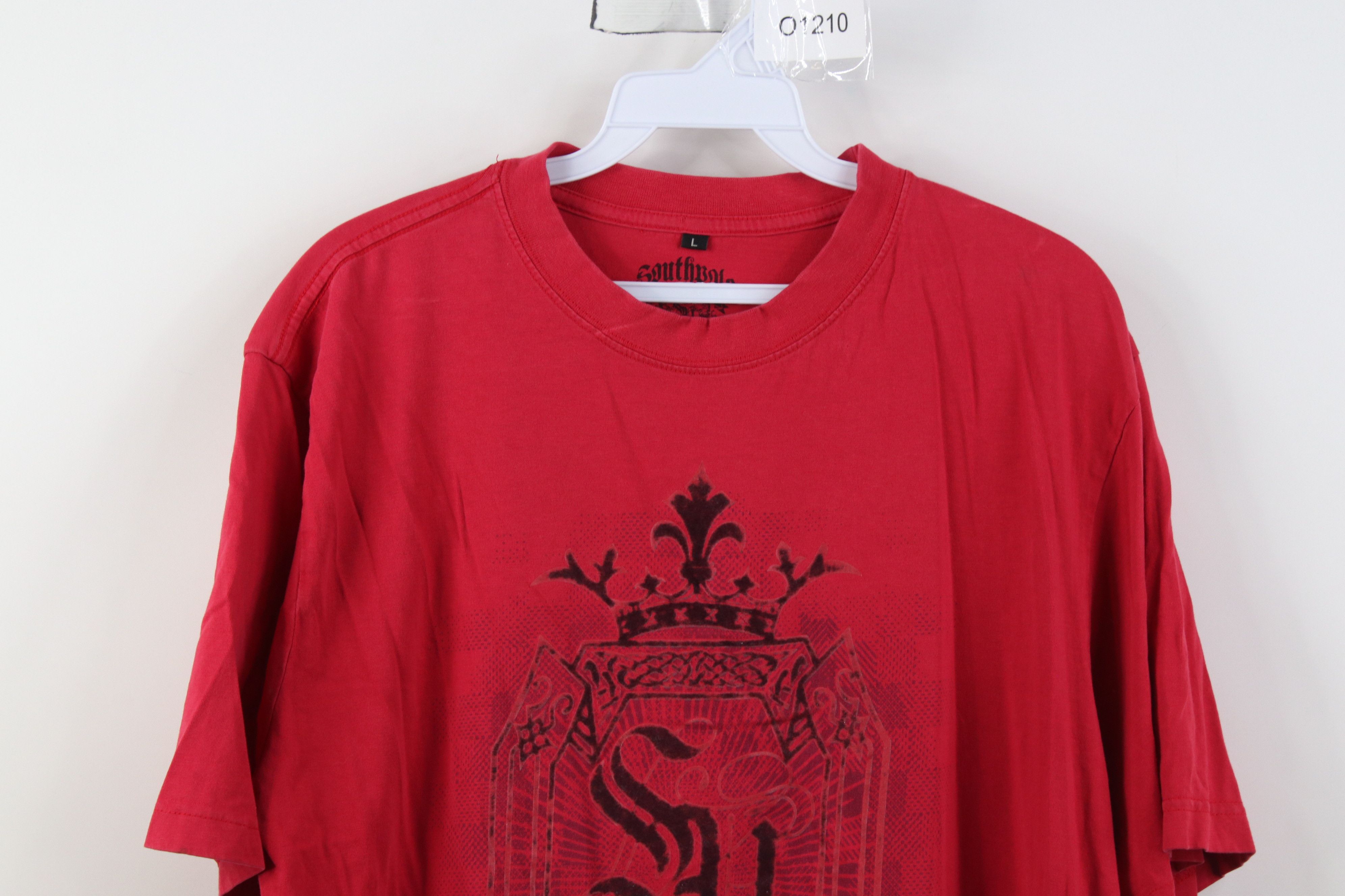 Southpole Vintage Y2K Southpole Crest UFC MMA Fighting T-Shirt Red Size US L / EU 52-54 / 3 - 2 Thumbnail