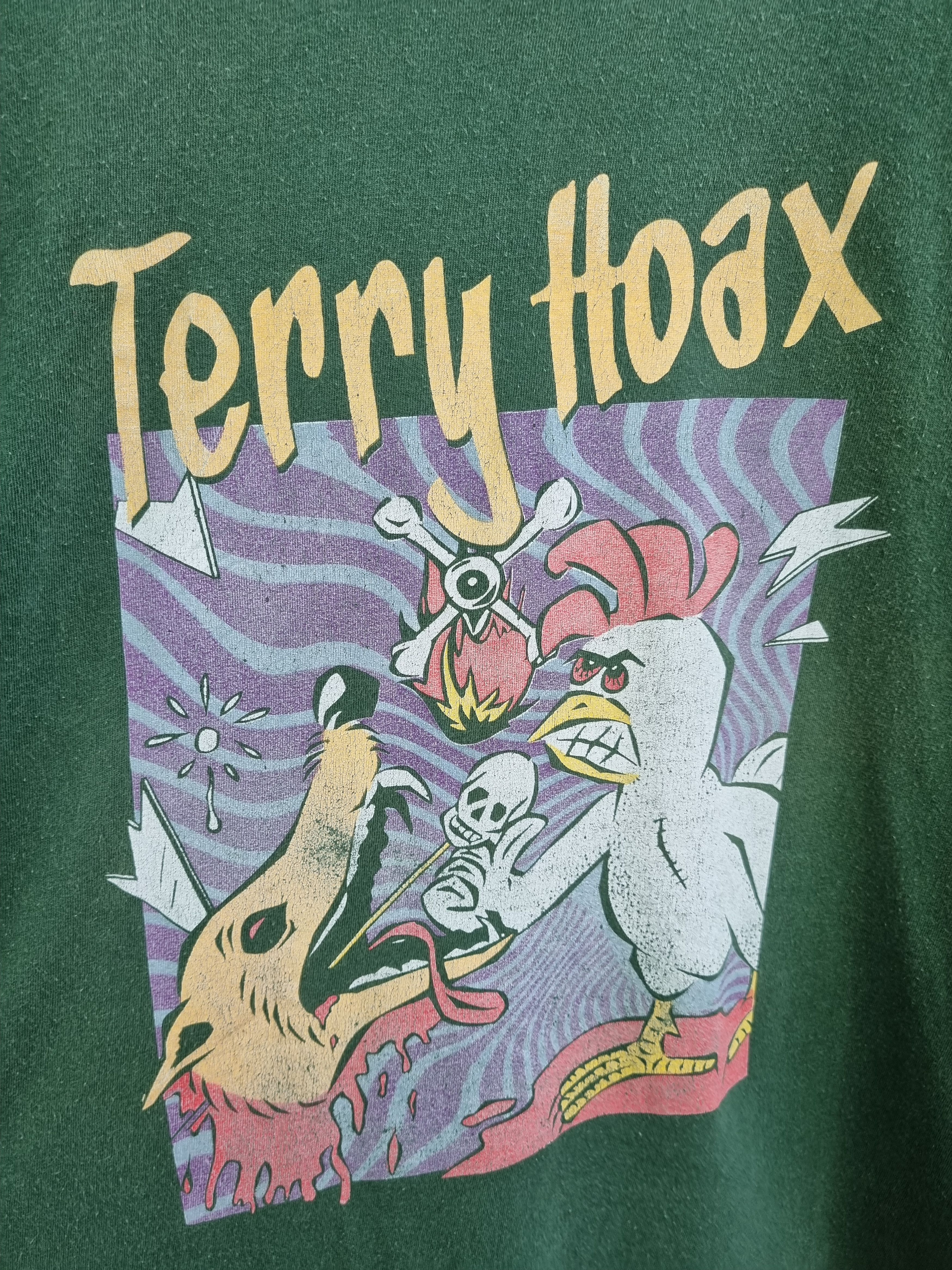 Band Tees × Vintage Very rare Terry Hoax Tee shirt Single Stitch Size US L / EU 52-54 / 3 - 10 Thumbnail