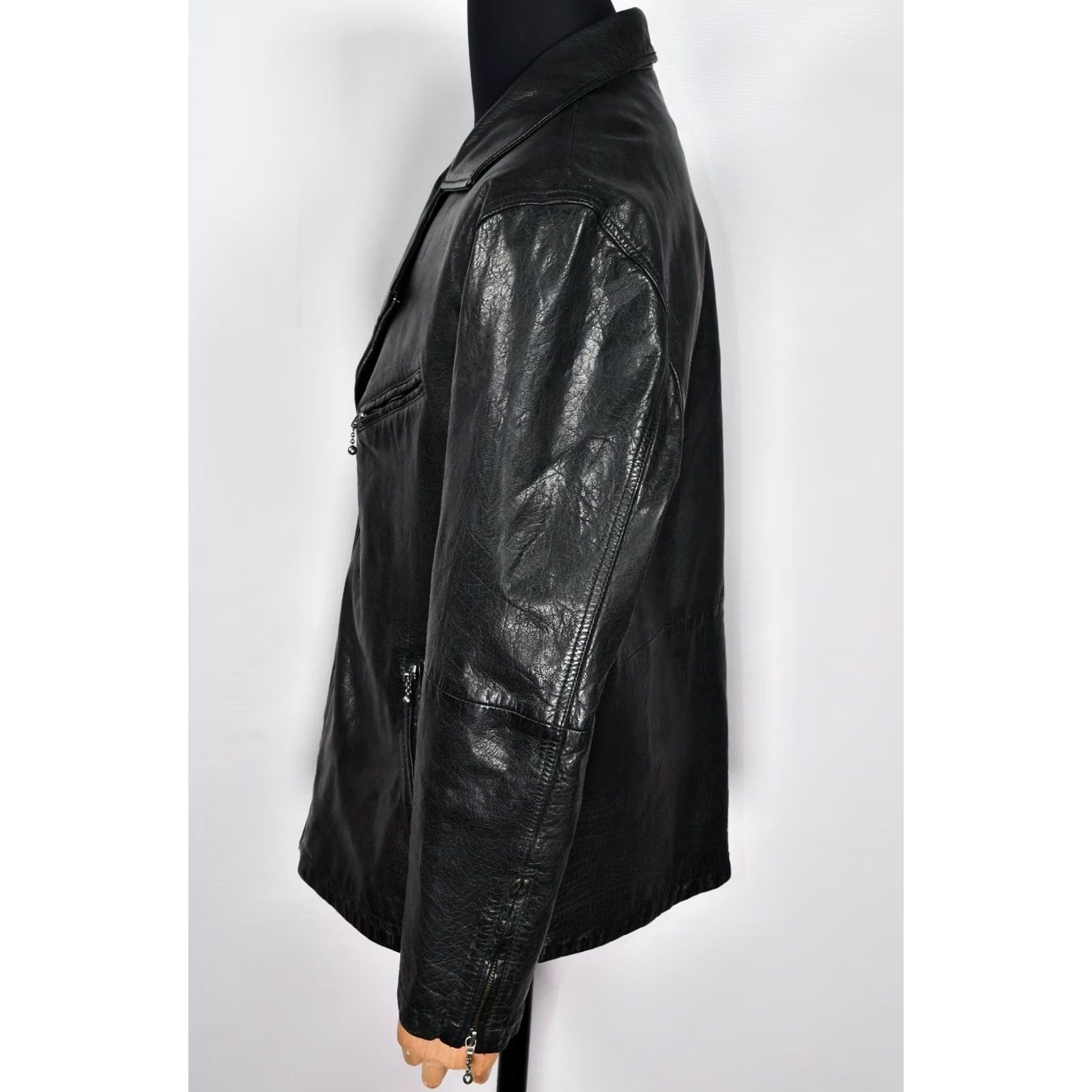 Levi's Levi's Motorcycle Jacket Biker Men's XL Leather Black Size US XL / EU 56 / 4 - 7 Thumbnail