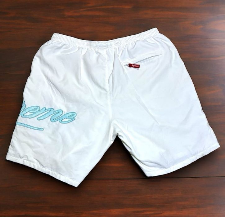 Supreme Supreme Mesh Script Water Short <Large> Whits SS21 | Grailed