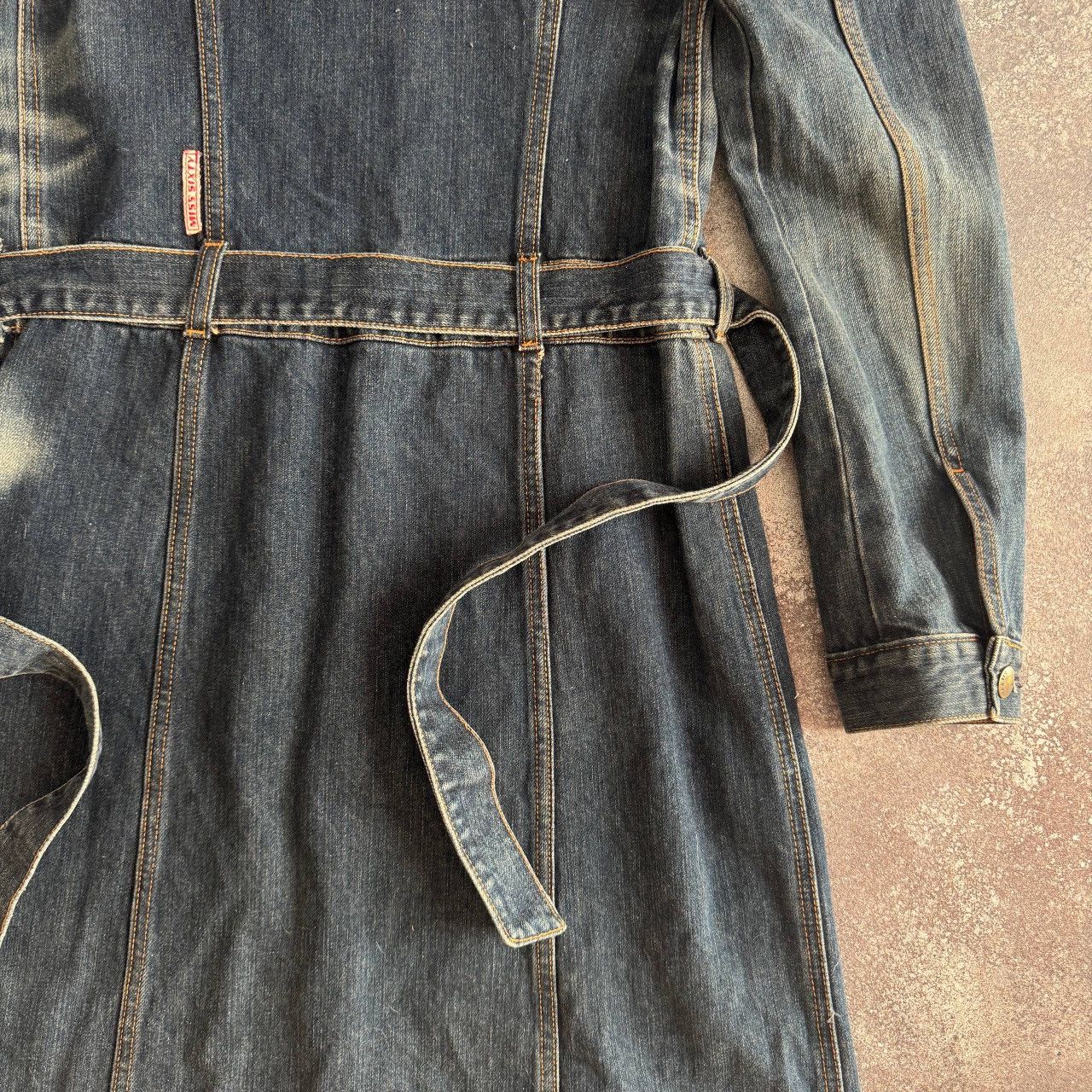 Miss Sixty Miss Sixty Vintage Belted Denim Coat / Dress Size S / US 4 / IT 40 - 10 Thumbnail
