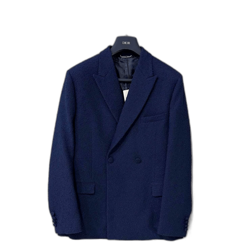 Dior Solid Double Breasted Blazer by Dior-2505 Size US L / EU 52-54 / 3 - 1 Thumbnail