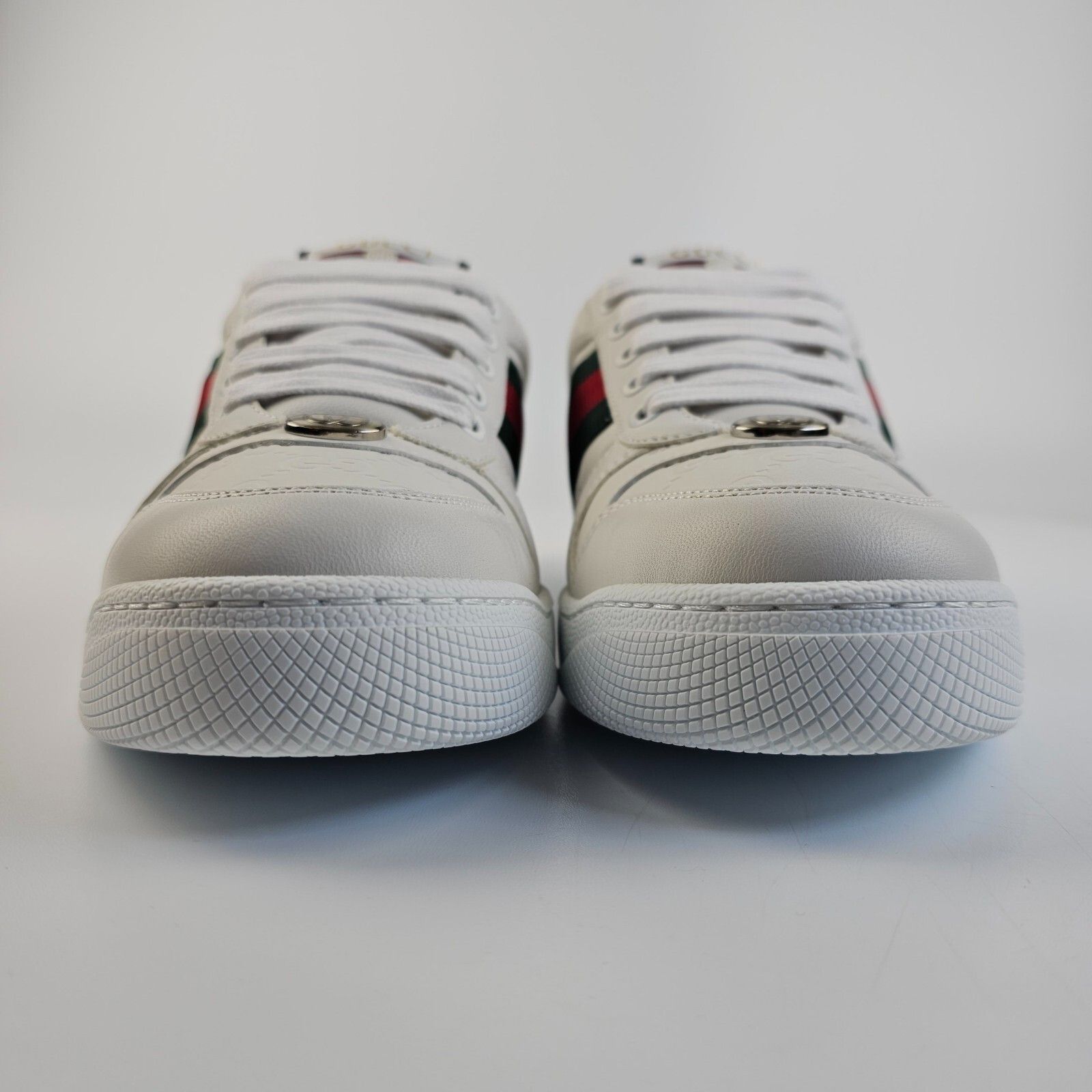 GUCCI Screener Women's White Leather Low Top Sneakers New (W