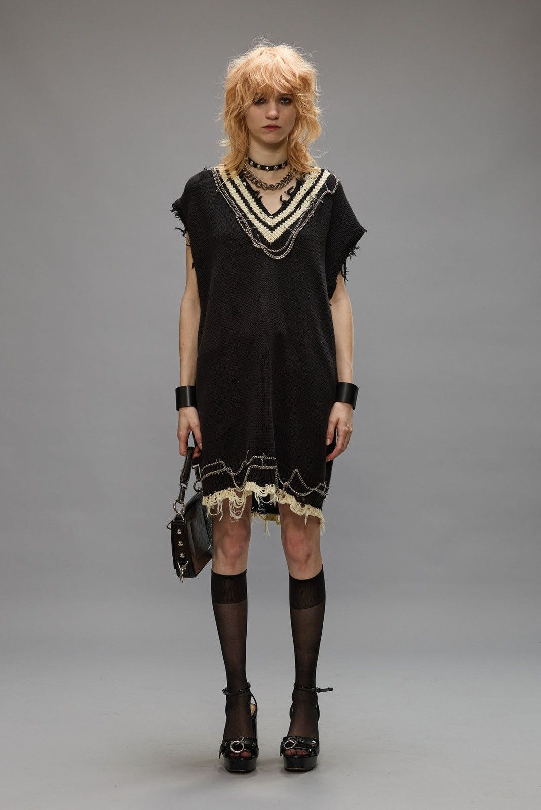 R13 Oversized Chain Embellished Dress Size large Size L / US 10 / IT 46 - 1 Thumbnail