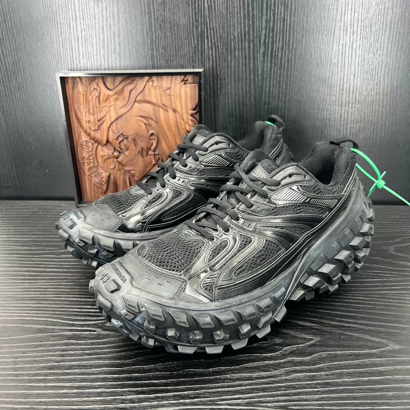 Balenciaga Balenciaga Tire Sneaker Black Size 43 Size US 10 / EU 43 - 1 Thumbnail