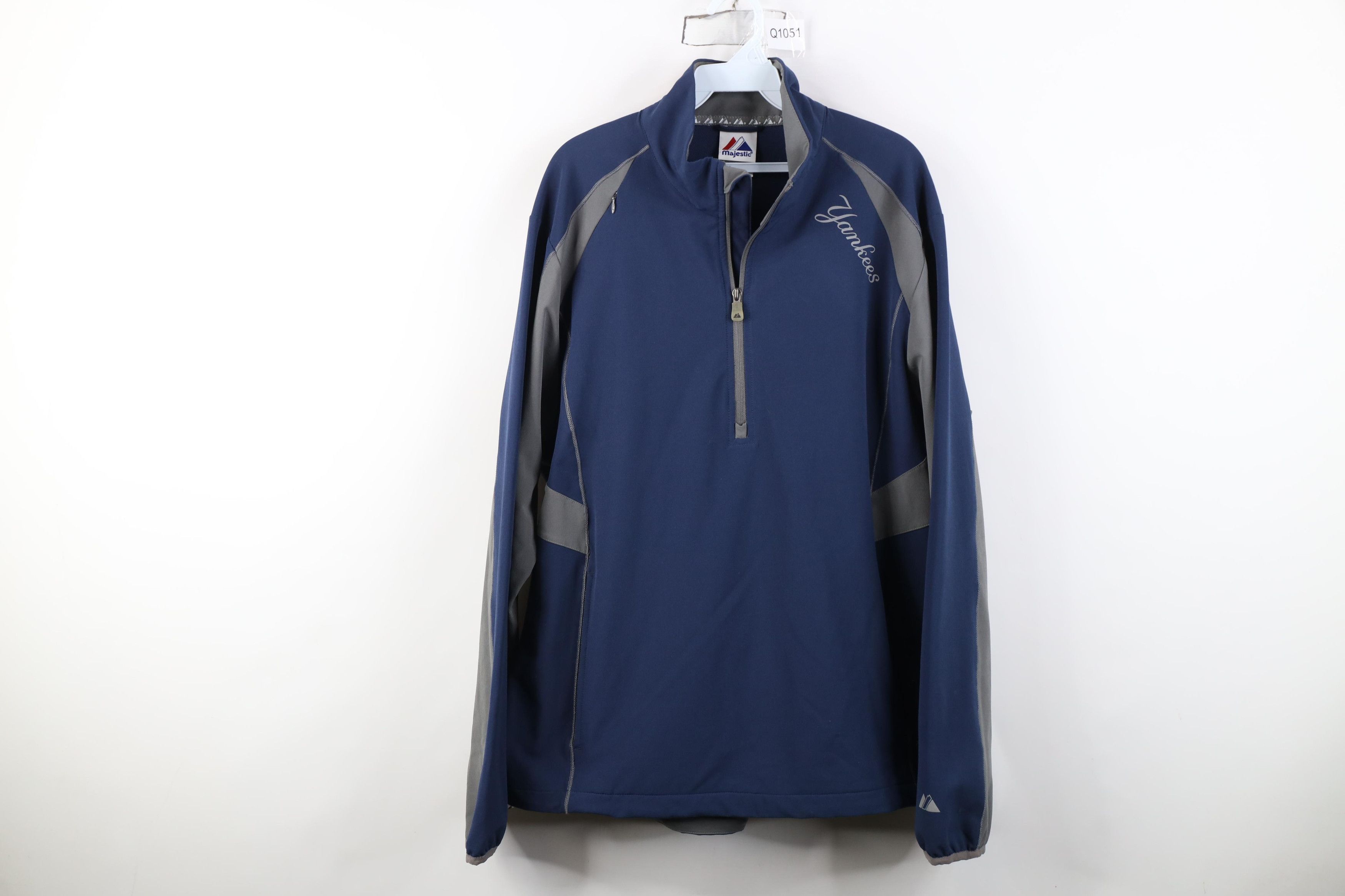 Majestic Majestic New York Yankees Baseball 1/4 Zip Pullover Jacket Size US L / EU 52-54 / 3 - 1 Thumbnail
