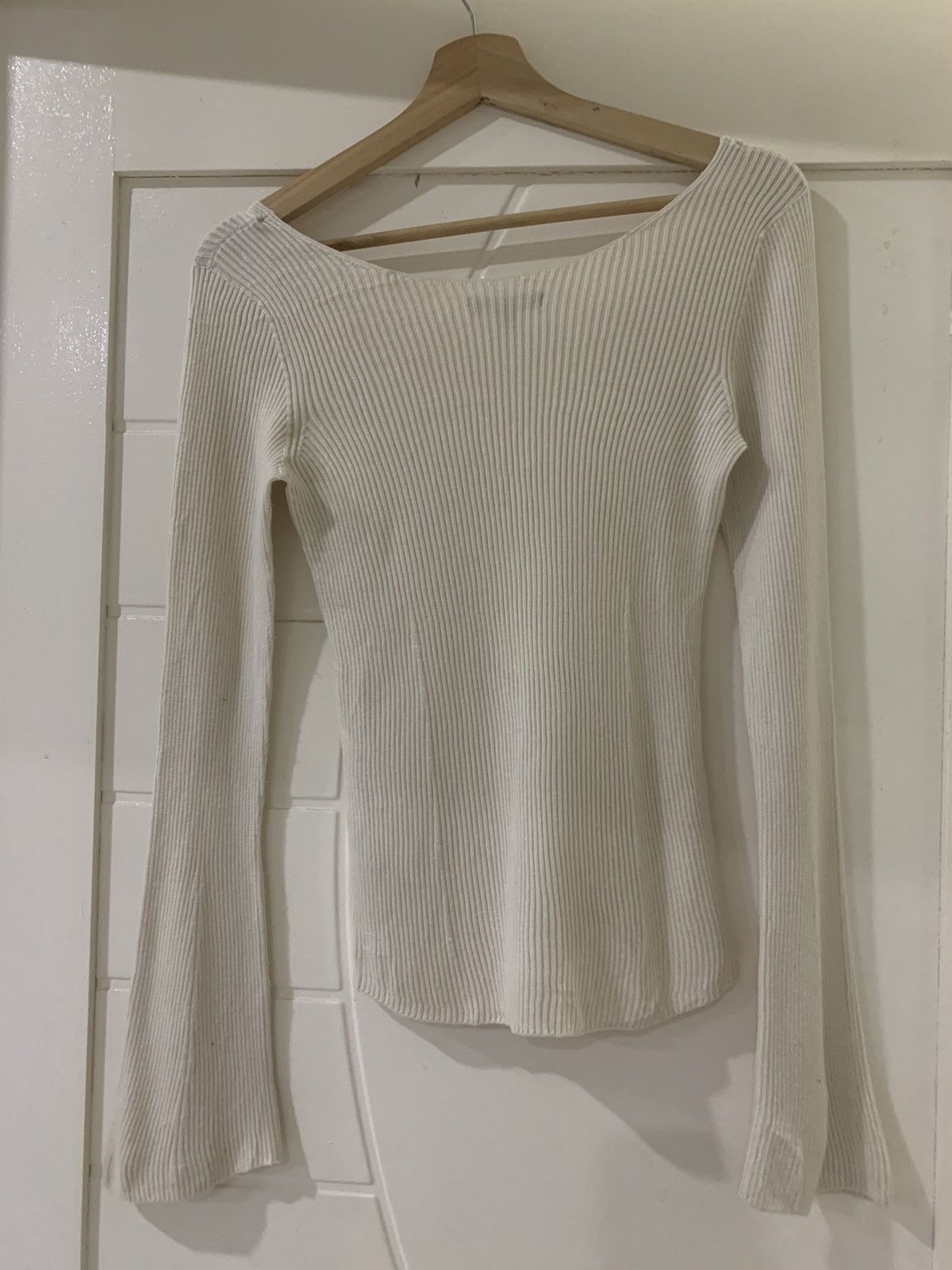 Designer × Japanese Brand × Uniqlo Mame Kurogouchi pleated Knit Longsleeves x Uniqlo Size S / US 4 / IT 40 - 2 Thumbnail
