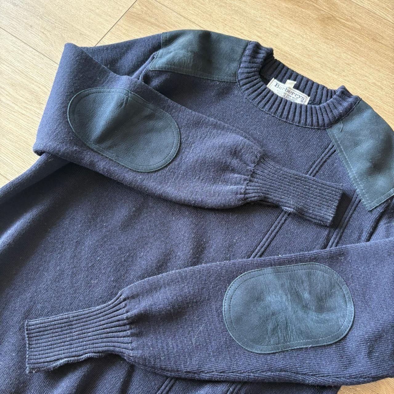 Burberry Vintage Burberrys 100% Wool Knit Sweater Size US L / EU 52-54 / 3 - 3 Thumbnail