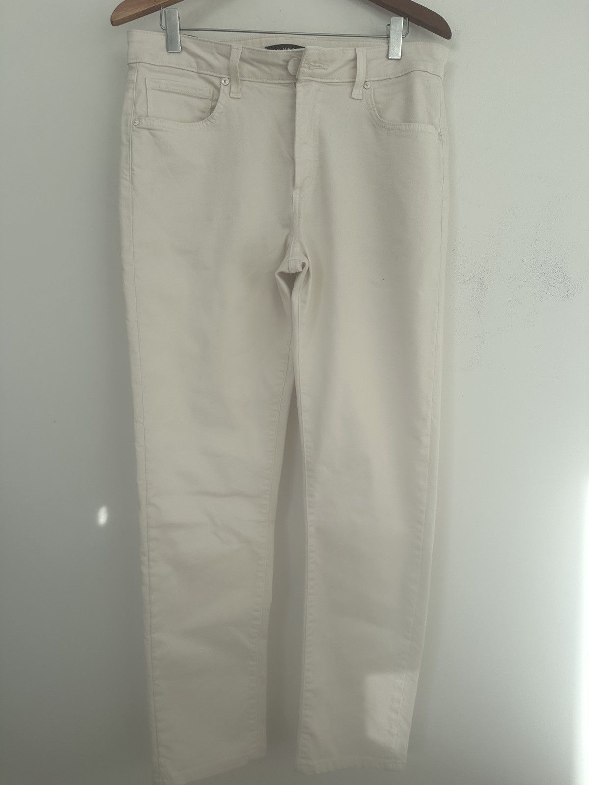 MONFRERE Monfrère Brando Ecru Japanese Denim Jeans Size 33 NWOT Size US 33 - 3 Thumbnail