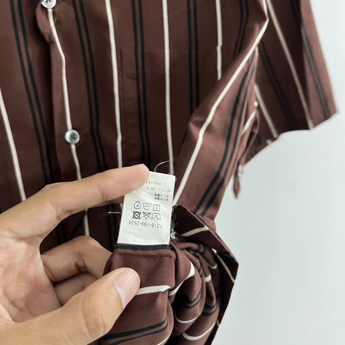 Japanese Brand United Arrow Striped Camp Collar Shirt Size US S / EU 44-46 / 1 - 5 Thumbnail