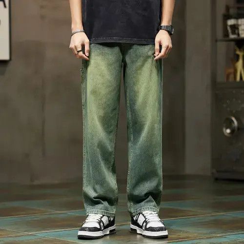Japanese Brand × Vintage Wide Leg Jeans Men Baggy Pants Size US 35 - 1 Thumbnail