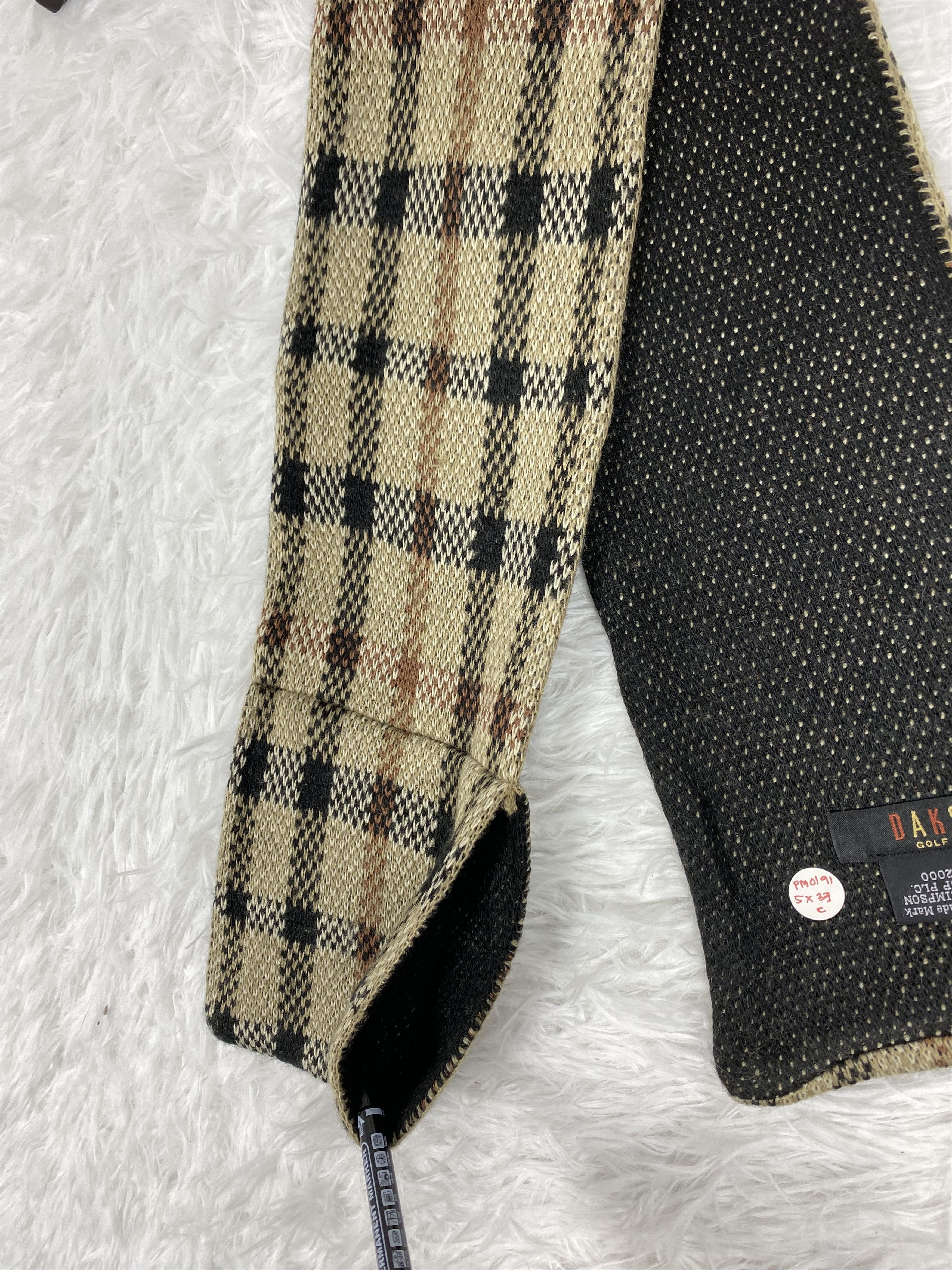 DAKS Vintage Dark Polkadot Scarf / Muffler Neckwear PM0191 Size ONE SIZE - 4 Thumbnail