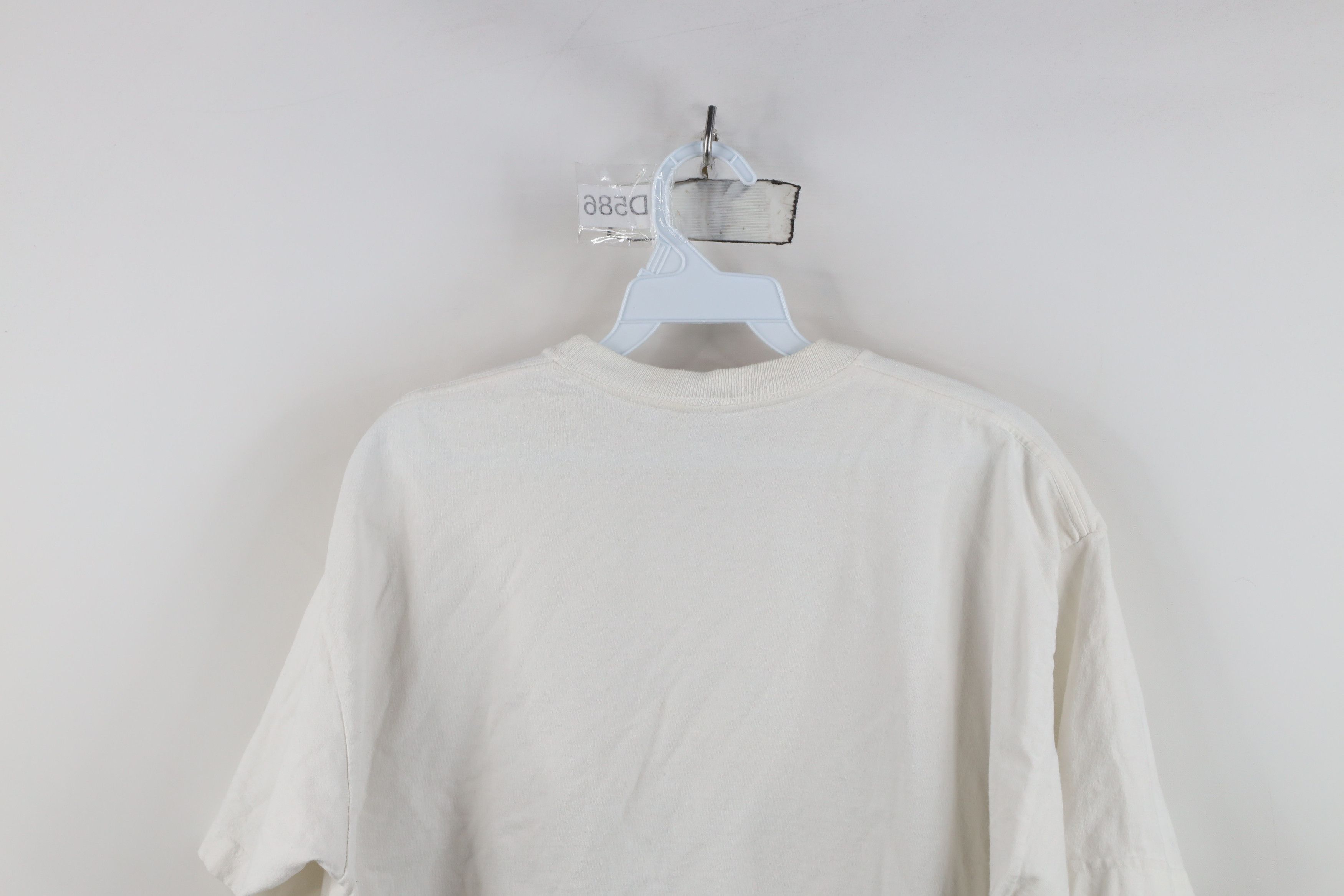 Nike Vintage 90s Nike Travis Scott Mini Swoosh T-Shirt White USA Size US L / EU 52-54 / 3 - 13 Thumbnail