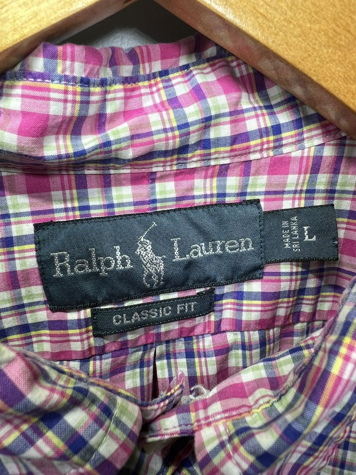 Polo Ralph Lauren Polo Ralph Lauren Sz L Classic Fit Multicolor Pink Plaid Size US L / EU 52-54 / 3 - 3 Thumbnail