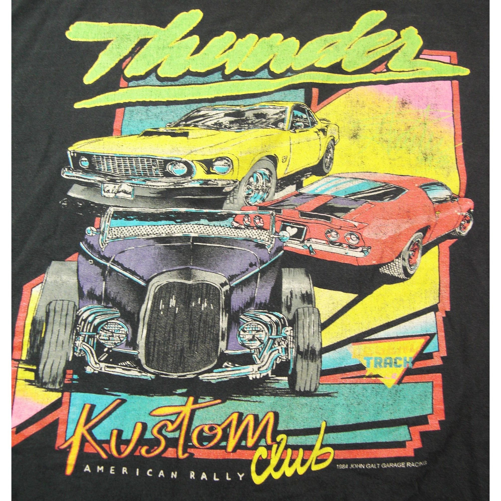 Other Vintage 1984 Thunder Kustom Club Graphic T-Shirt, Black, Siz Size US L / EU 52-54 / 3 - 2 Thumbnail