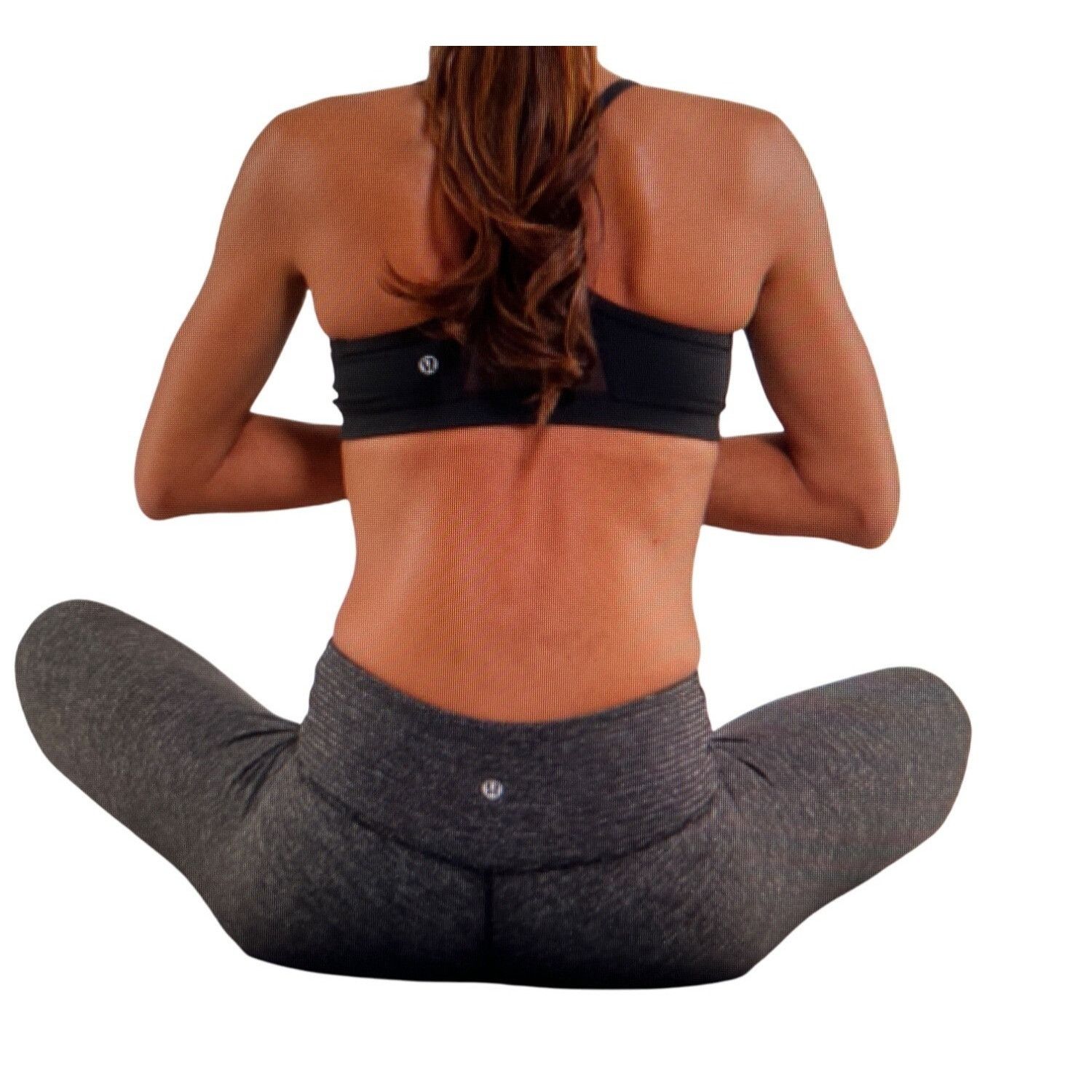 Lululemon Lululemon Womens Wunder Under Crop Luon Ripple Heather Black Size 26" / US 2 / IT 38 - 3 Thumbnail