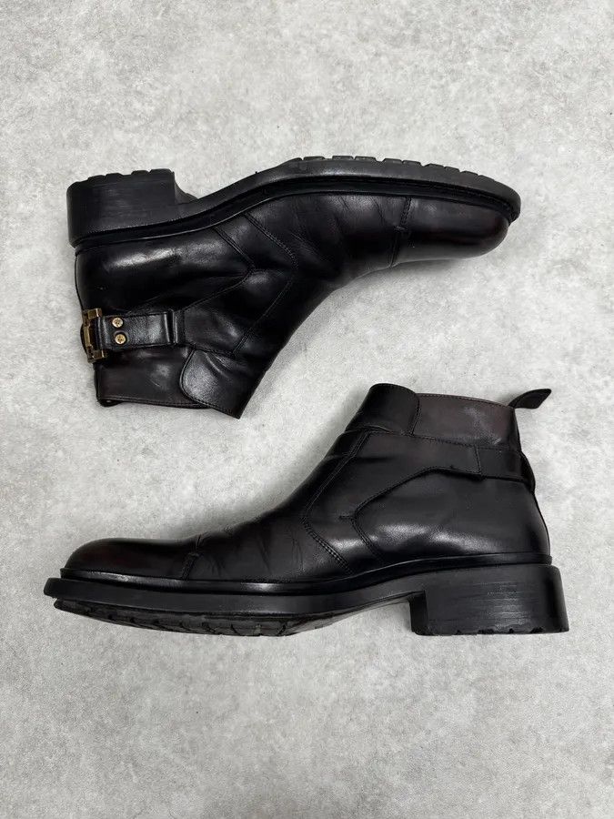 Vintage Cesare Paciotti Dark Brown Leather Blake-Stitched Chelsea Boots Size US 9 / EU 42 - 4 Thumbnail