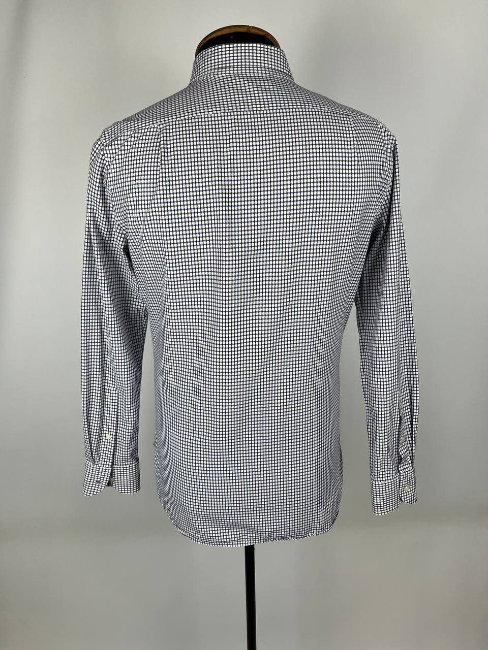 Boggi Boggi Formal Shirt Mens (UK) 40 Plaid Pattern Button Neck Size US M / EU 48-50 / 2 - 3 Thumbnail
