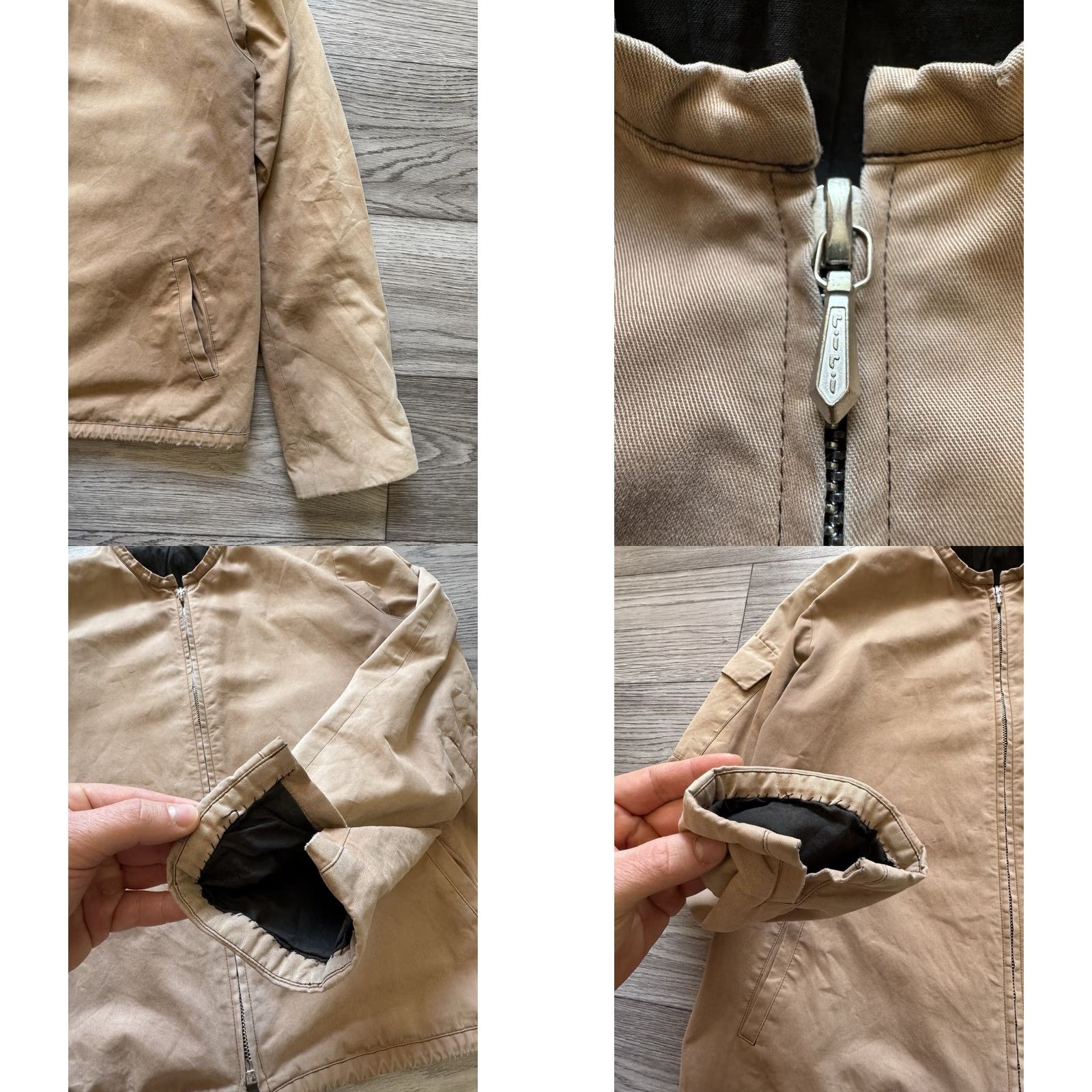 Vintage VINTAGE Susanne Bommer Bomber Jacket Women’s Size 36 Beige Cotton Regular Jacket Women 36 Bomber 6/10 Size XS / US 0-2 / IT 36-38 - 8 Thumbnail