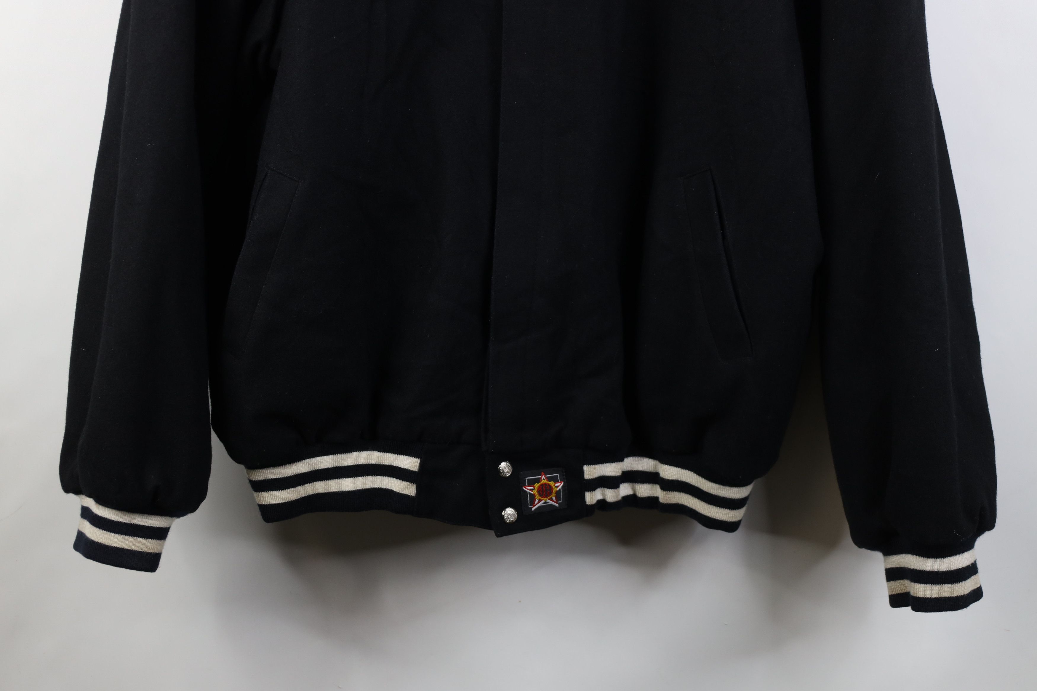 Vintage Vintage 90s JH Design Yankees Baseball Varsity Jacket Black Size US XXL / EU 58 / 5 - 3 Thumbnail