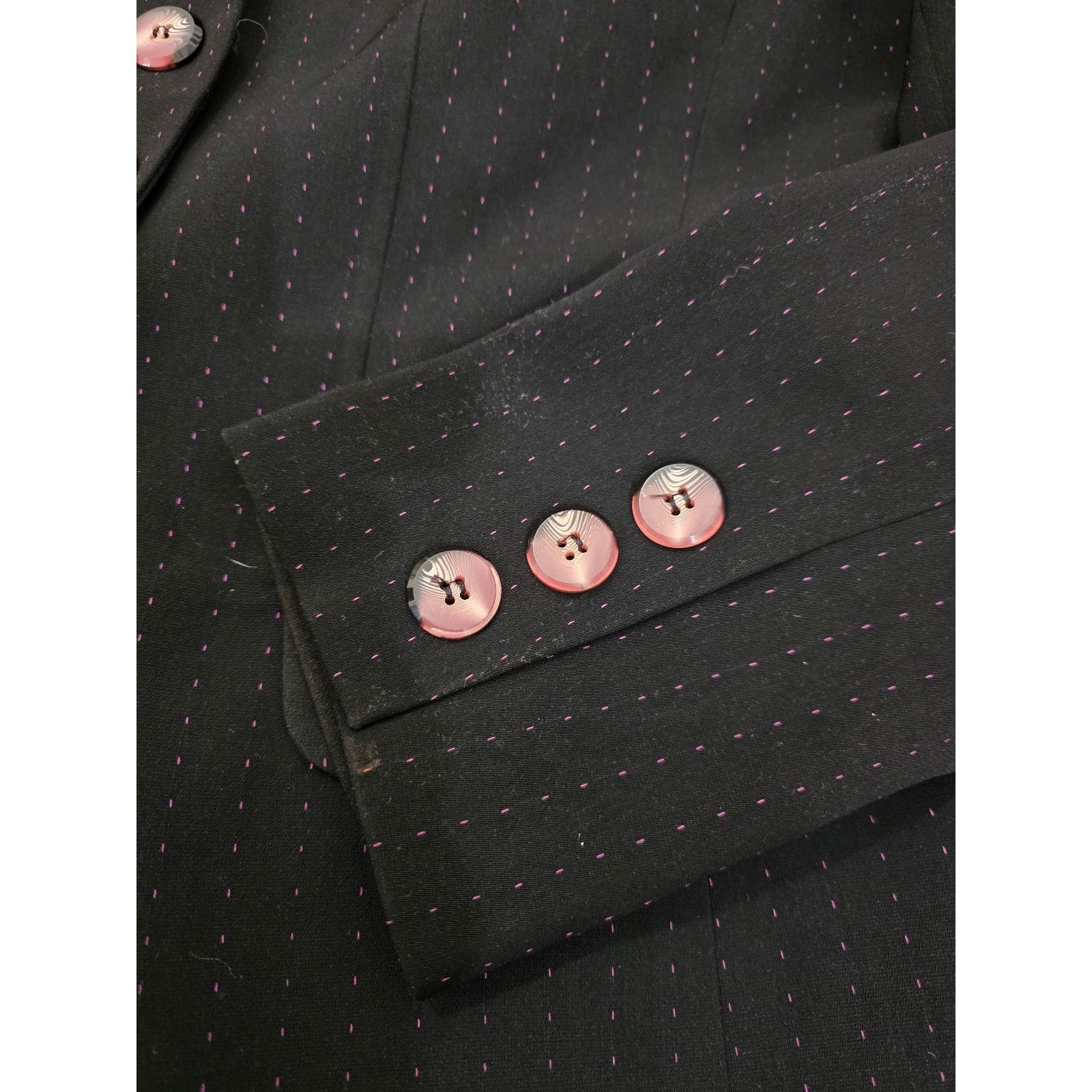 Other Vintage Sag Harbor Women's size 8 Black w Pink Polka Dots Bl Size M / US 6-8 / IT 42-44 - 6 Thumbnail