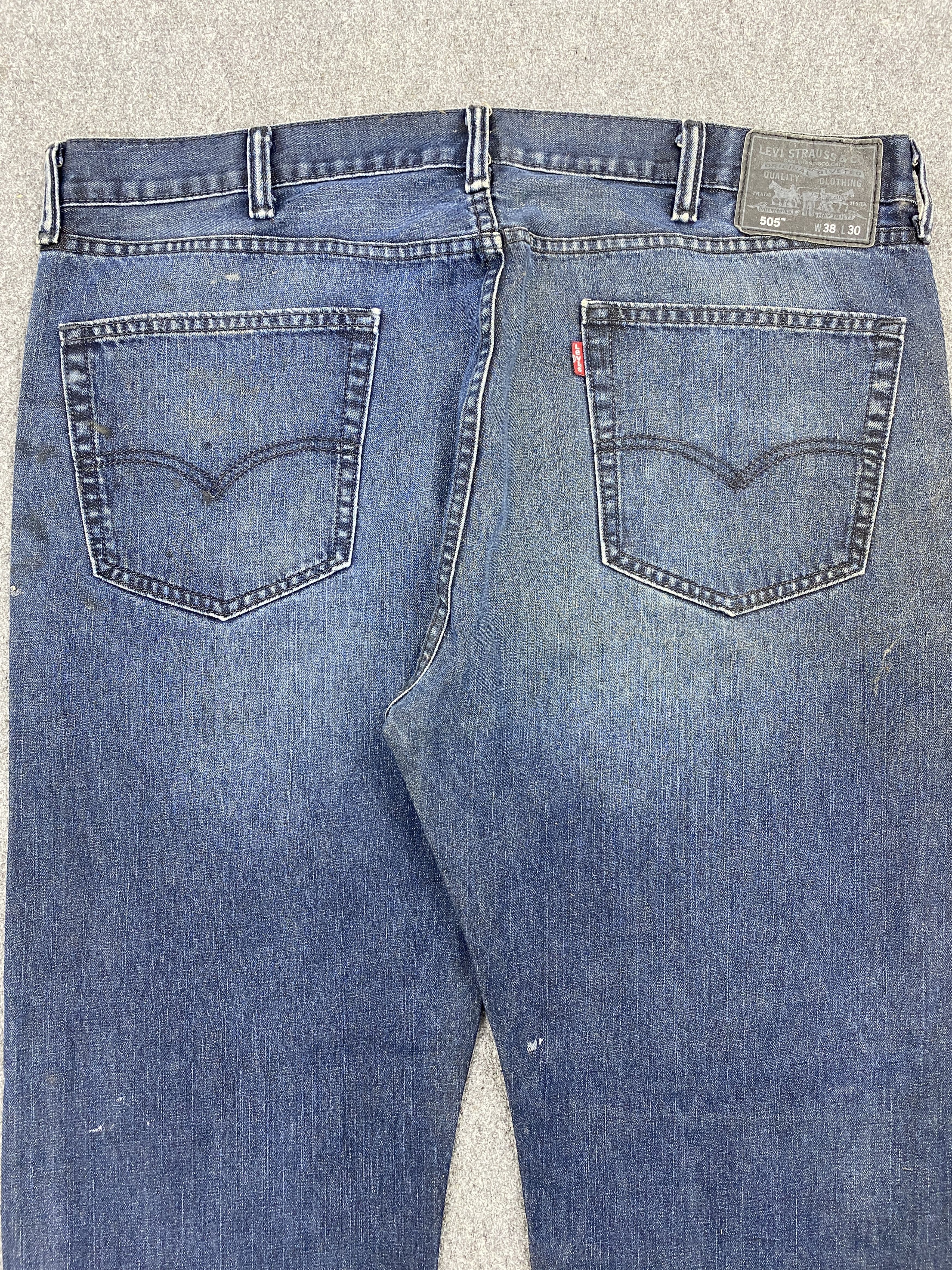 Levi's Vintage Levis 505 Faded Blue Jeans JA0105 Size US 33 - 4 Thumbnail