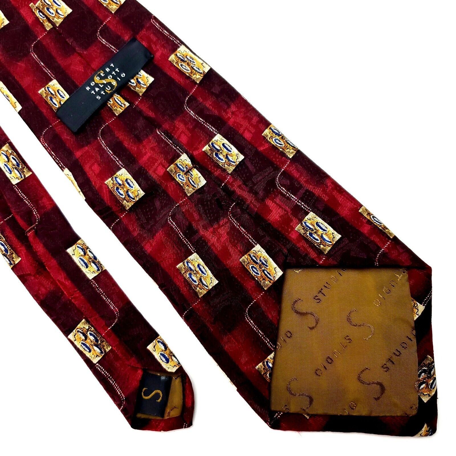 Robert Talbott Robert Talbott Studio Silk Tie Print Red USA Hand Sewn Size ONE SIZE - 3 Thumbnail