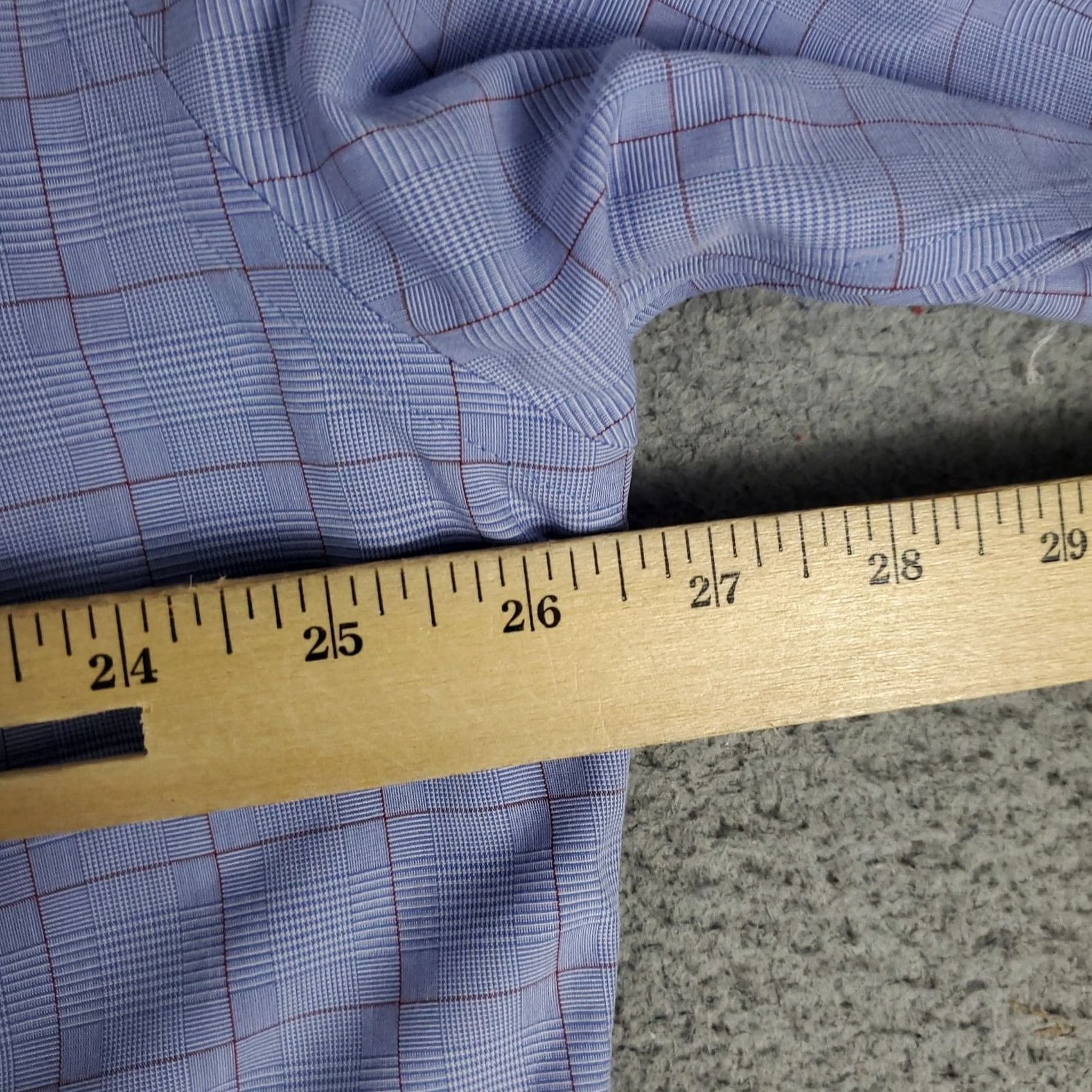 Brooks Brothers Brooks Brothers Blue Plaid Madison Dress Shirt Mens 17 Long Sleeve Button Up Size 46R - 5 Thumbnail
