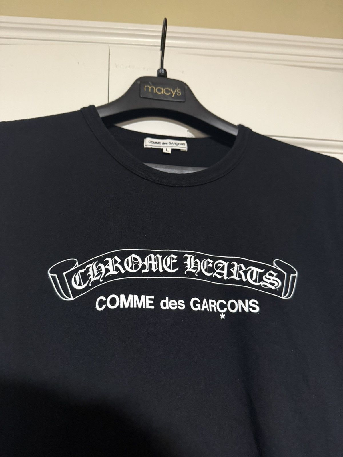 Chrome Hearts Chrome Hearts x CDG Black T-Shirt Size US L / EU 52-54 / 3 - 2 Thumbnail