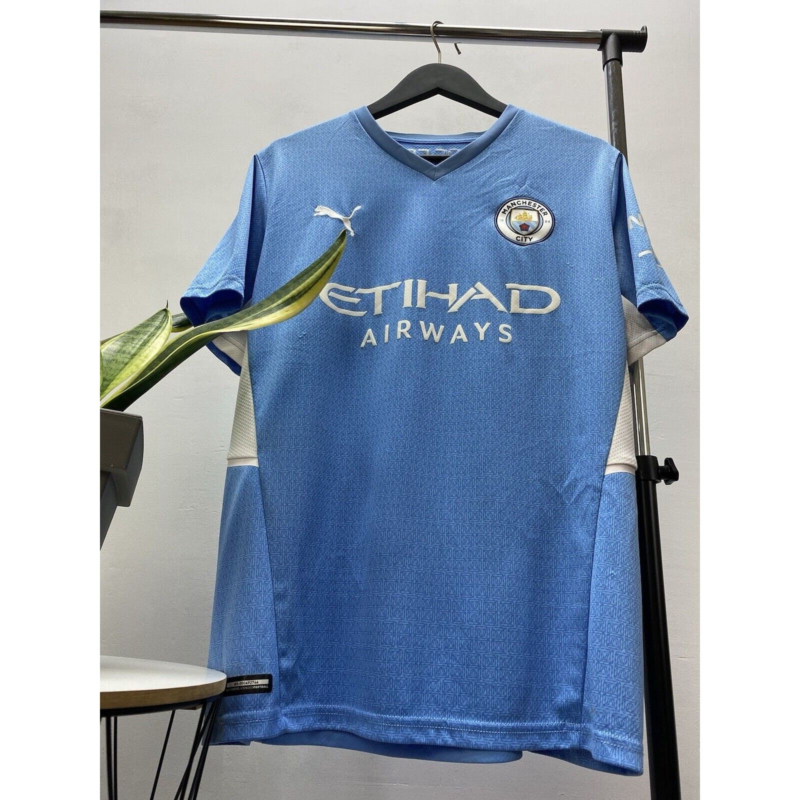 Manchester City 2021/2022 Puma Home Shirt (S) #47 Foden Manchester