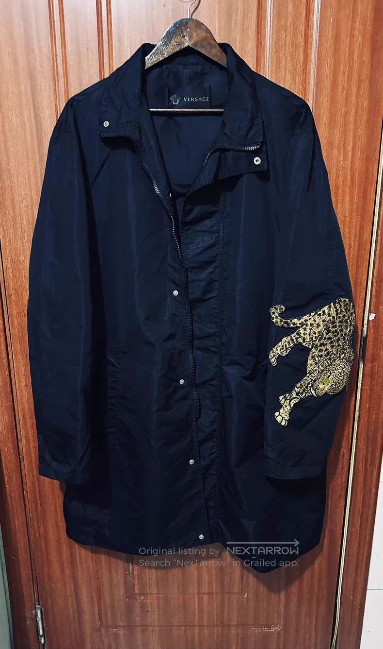 Versace Versace Egyptian leopard embroidered trench coat men's coa Size US XL / EU 56 / 4 - 1 Thumbnail