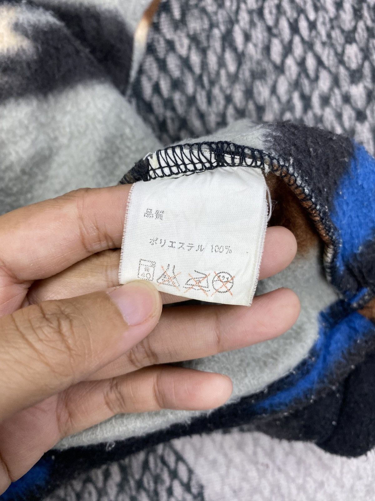 Japanese Brand Vintage Port Arthur Quarter Zip Aztex Print Fleece Shirt Size US L / EU 52-54 / 3 - 9 Thumbnail