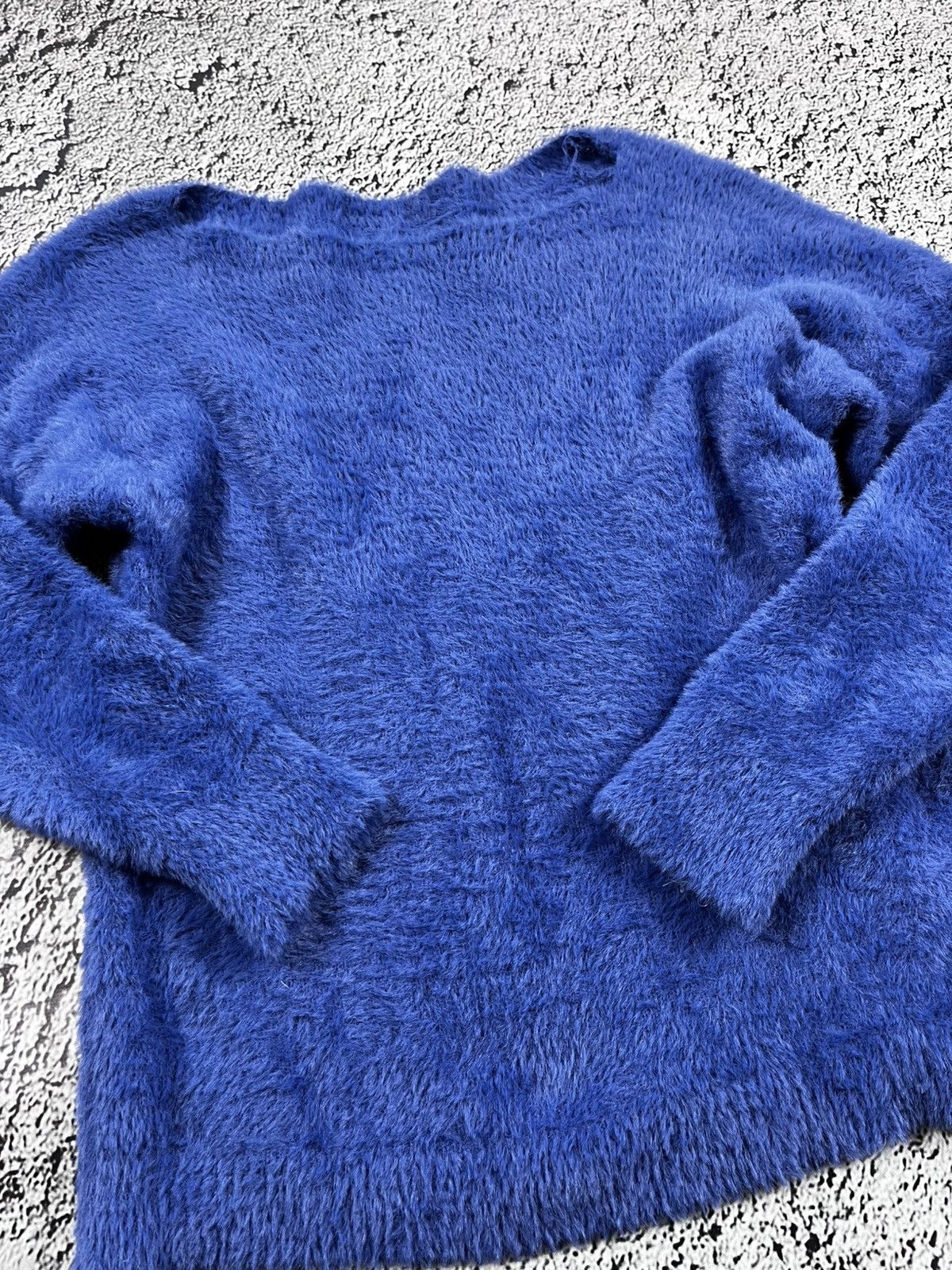 Vintage Vintage Y2K Fuzzy plush faux mohair neck sweater pullover Size M / US 6-8 / IT 42-44 - 5 Thumbnail