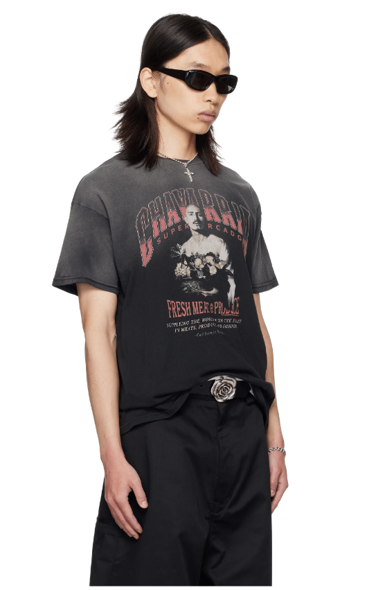 Willy Chavarria BNWT AW25 WILLY CHAVARRIA SAN CHACHI PRODUCE EASY TEE L Size US L / EU 52-54 / 3 - 10 Thumbnail