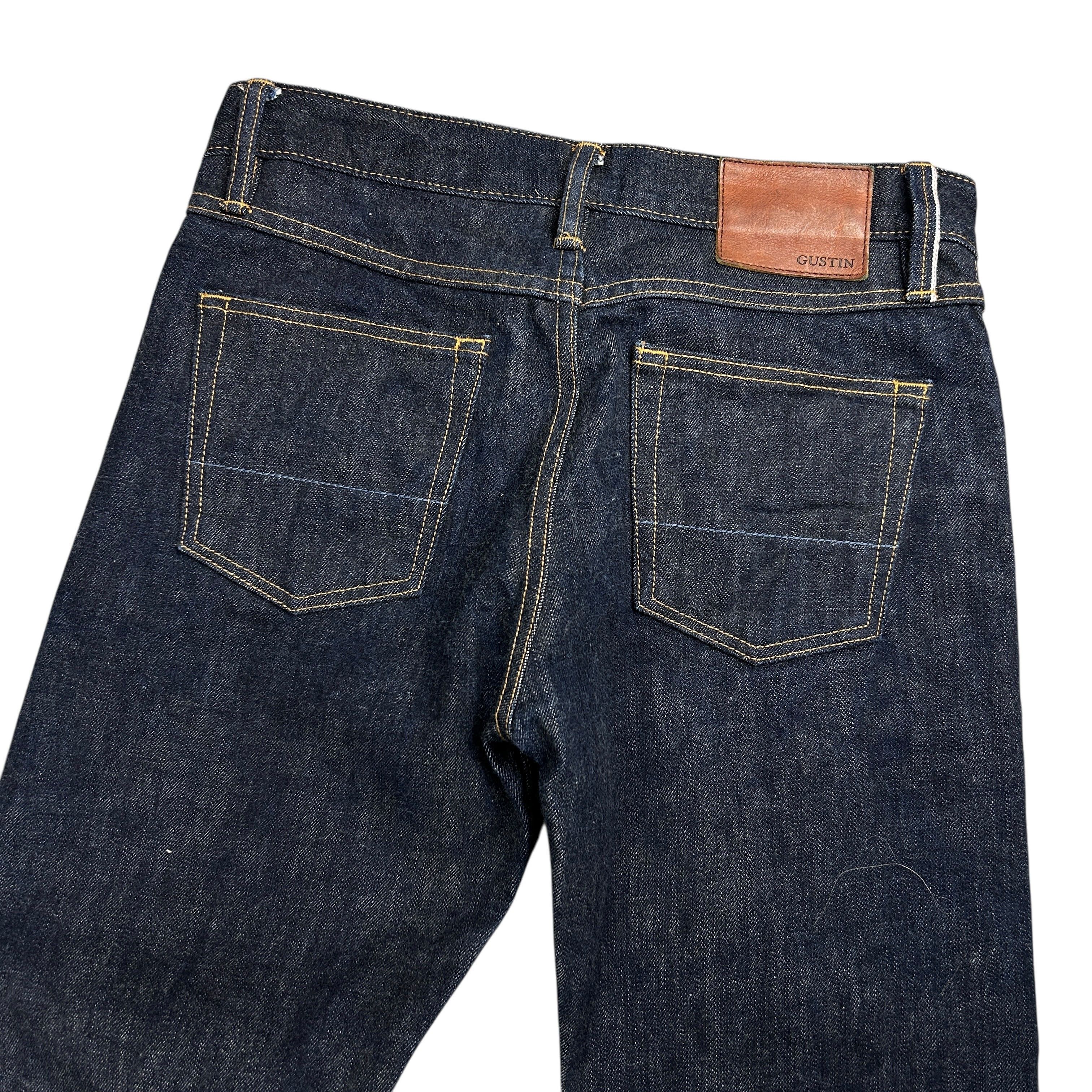 Gustin Gustin California Slim Raw Selvedge Denim Jeans Blue 31 Size US 31 - 4 Thumbnail