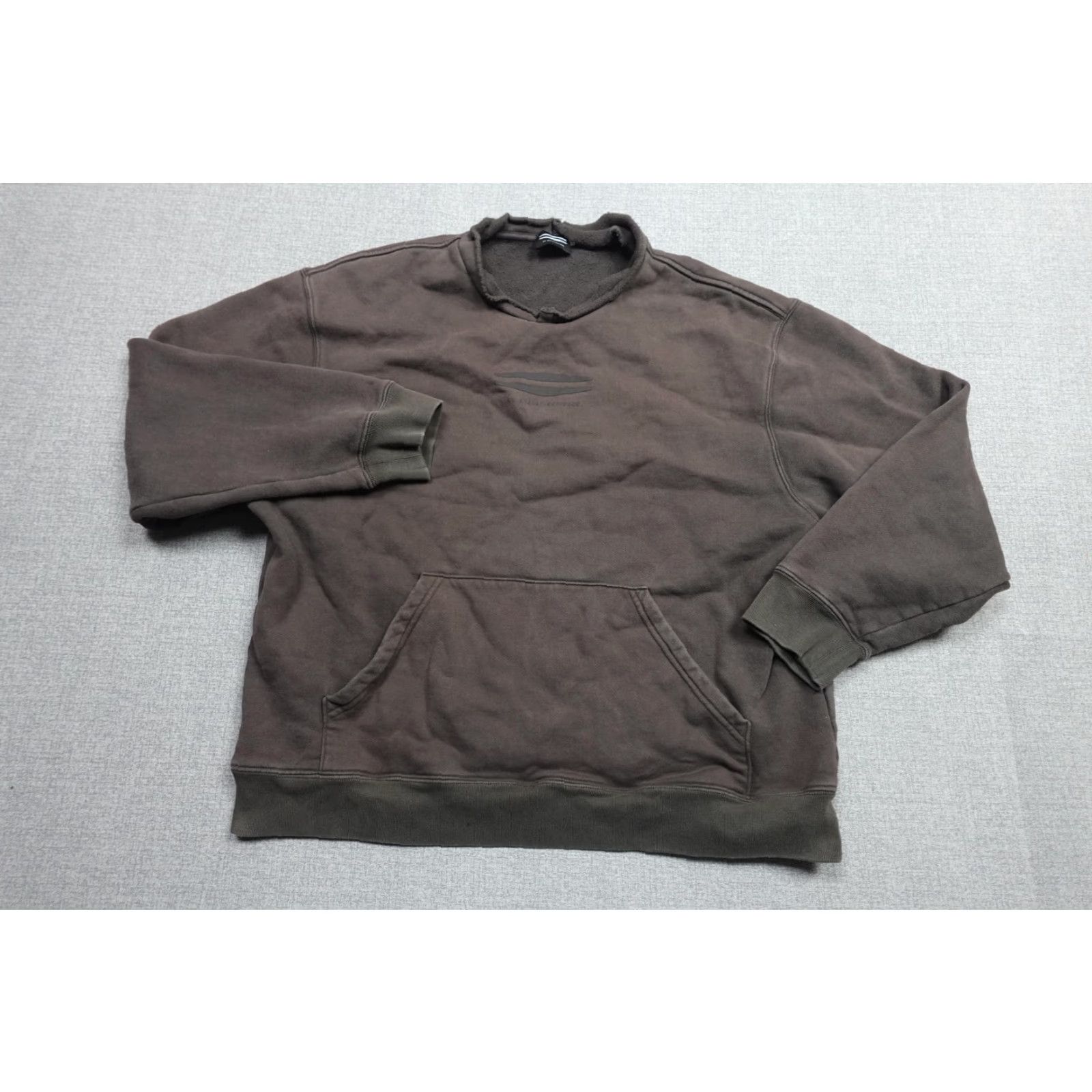 Harley Davidson Vintage Harley-Davidson Sweatshirt Mens XL Brown Fleece Kangaroo Pocket Logo Pullover Crew Neck Size US XL / EU 56 / 4 - 3 Thumbnail