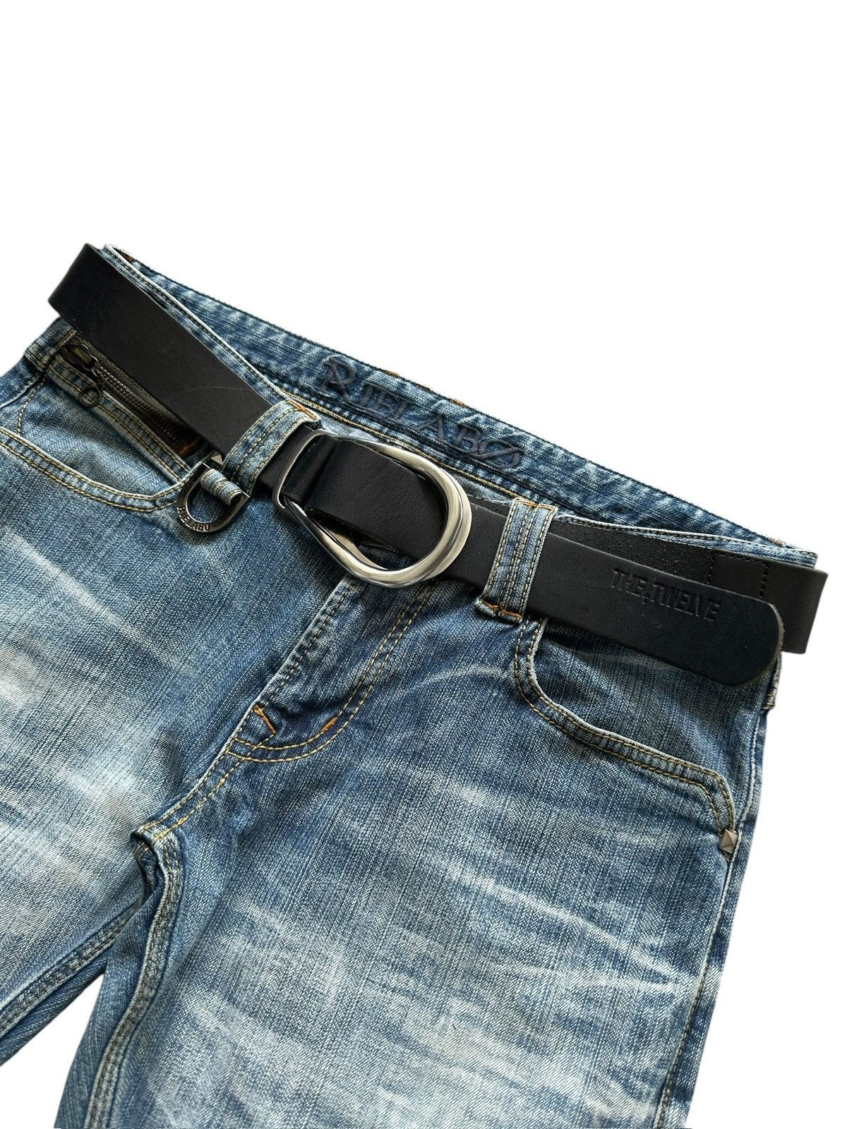 Ato Matsumoto 2000's The Twelve double ring buckle leather belt Size ONE SIZE - 12 Thumbnail