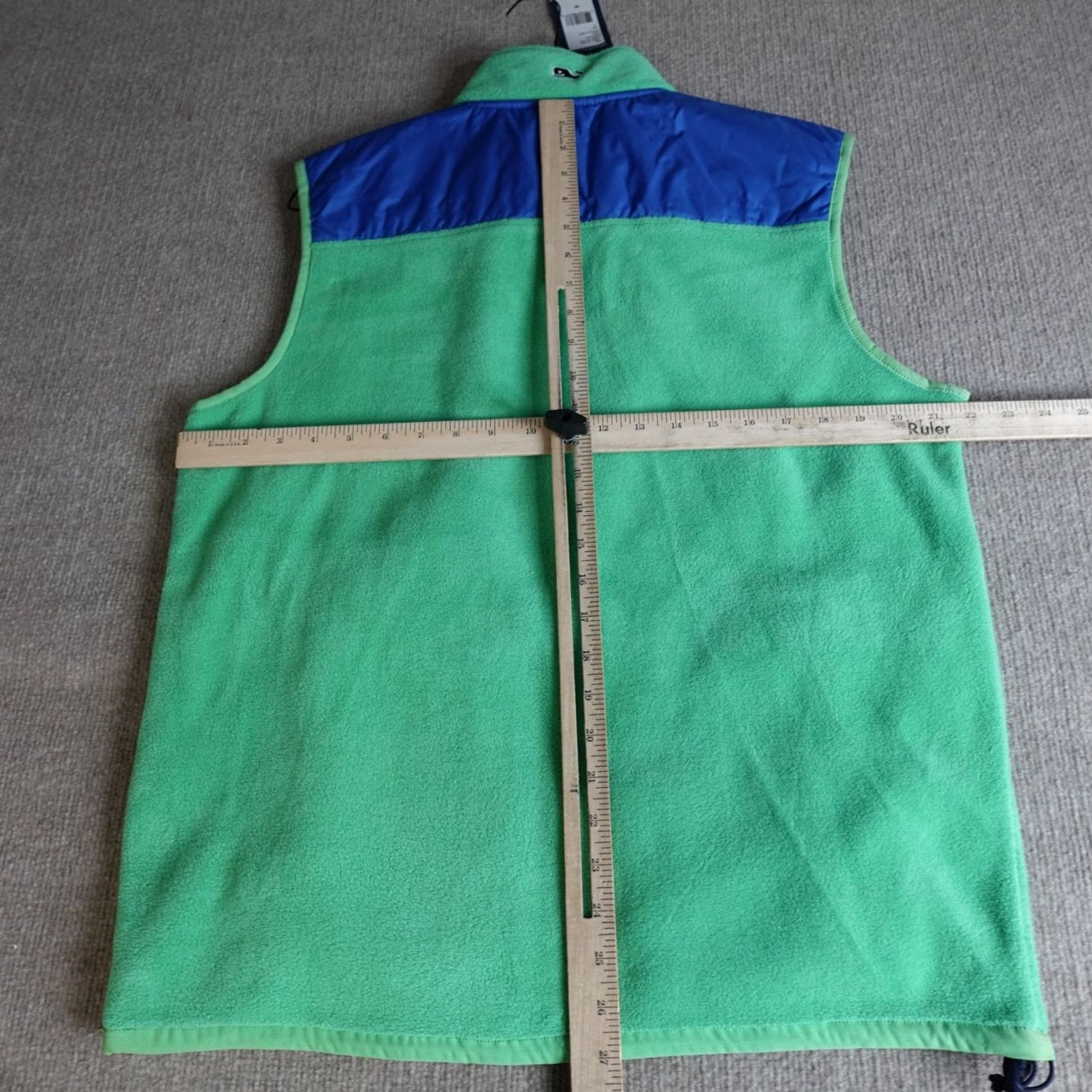 Vineyard Vines Vineyard Vines Mens Jacket Medium Blue Green Fleece Vest Solid NEW Size US M / EU 48-50 / 2 - 4 Thumbnail